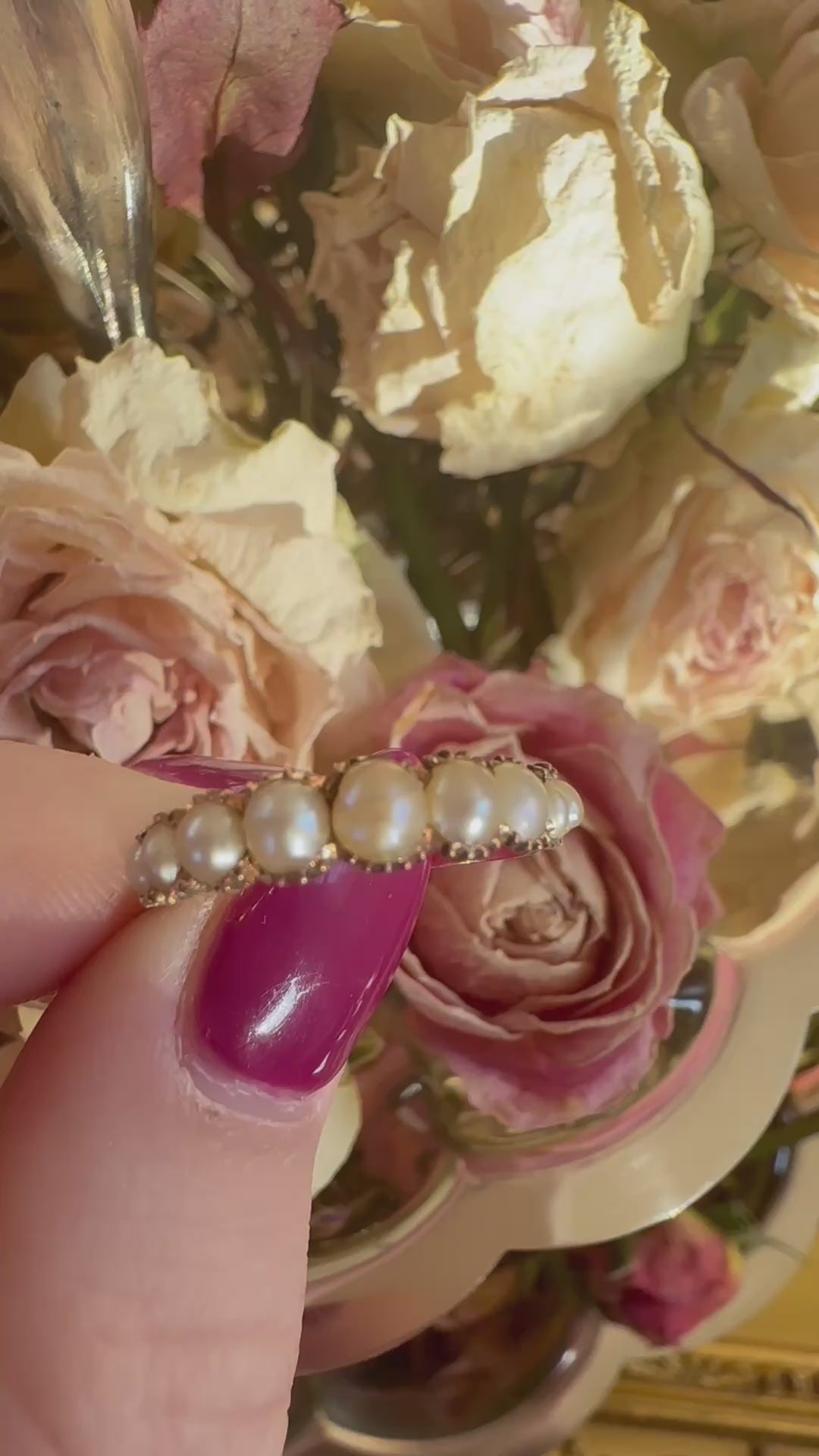 in yellow gold setting