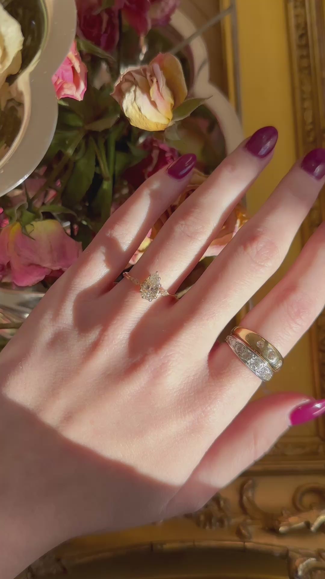 Solitaire Pear cut diamond Rings