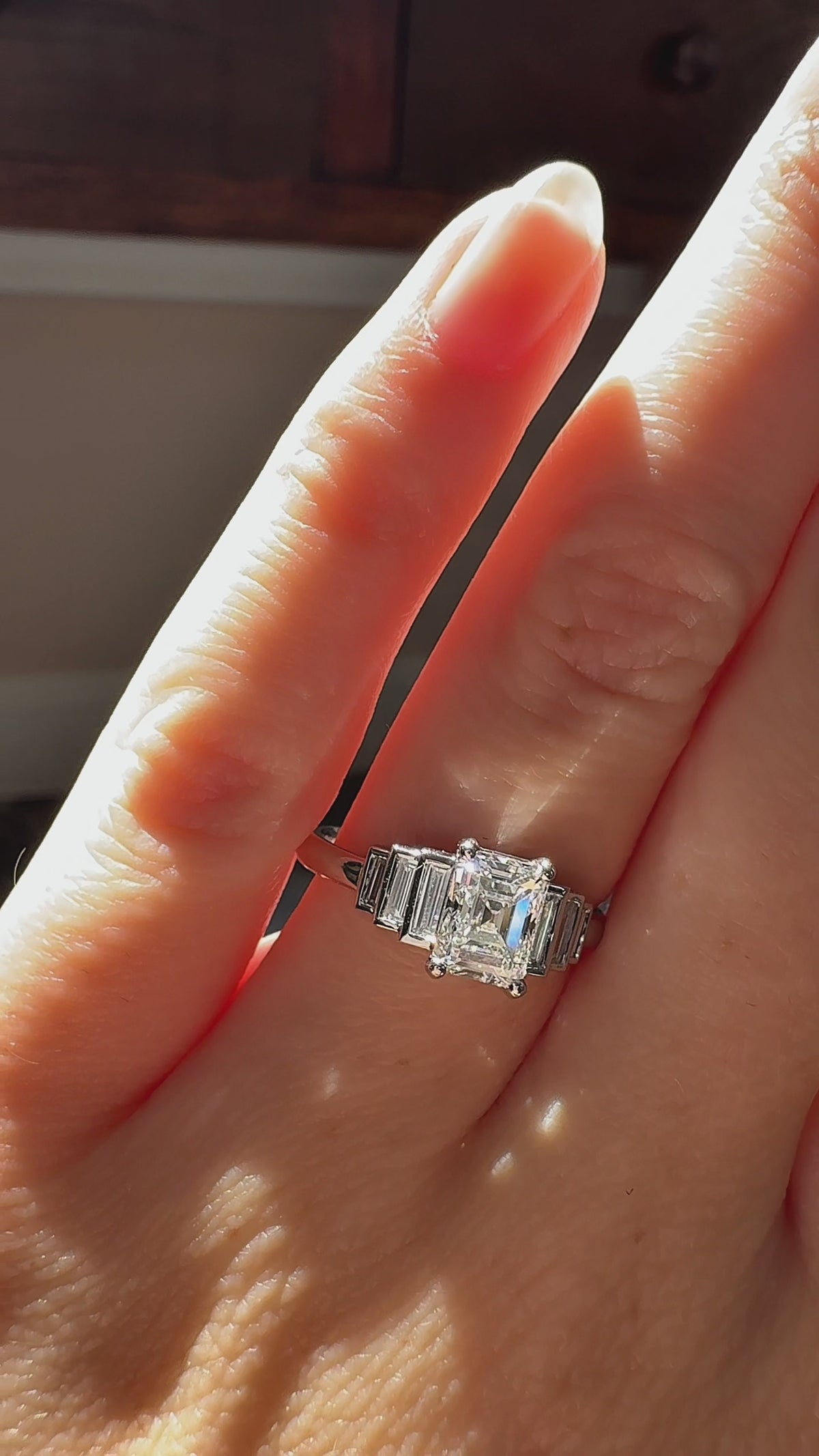  videos and images of vintage Engagement Rings-Step  cut diamond Engagement Rings