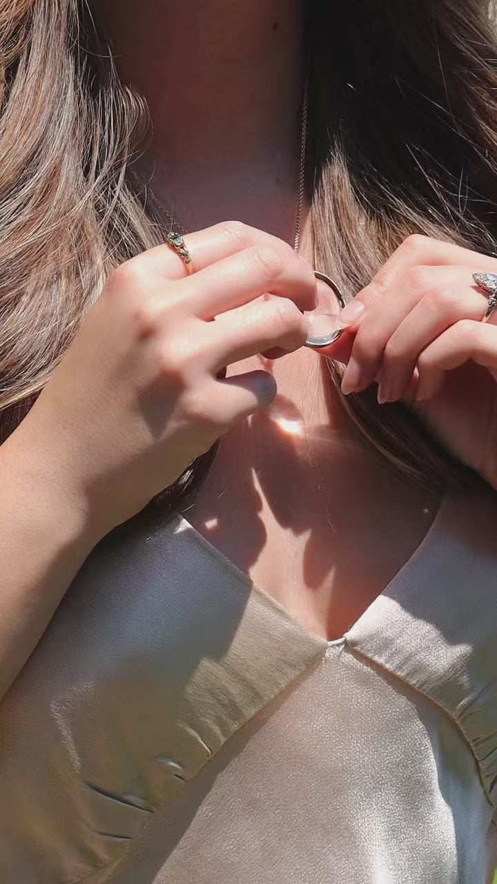 in yellow gold setting