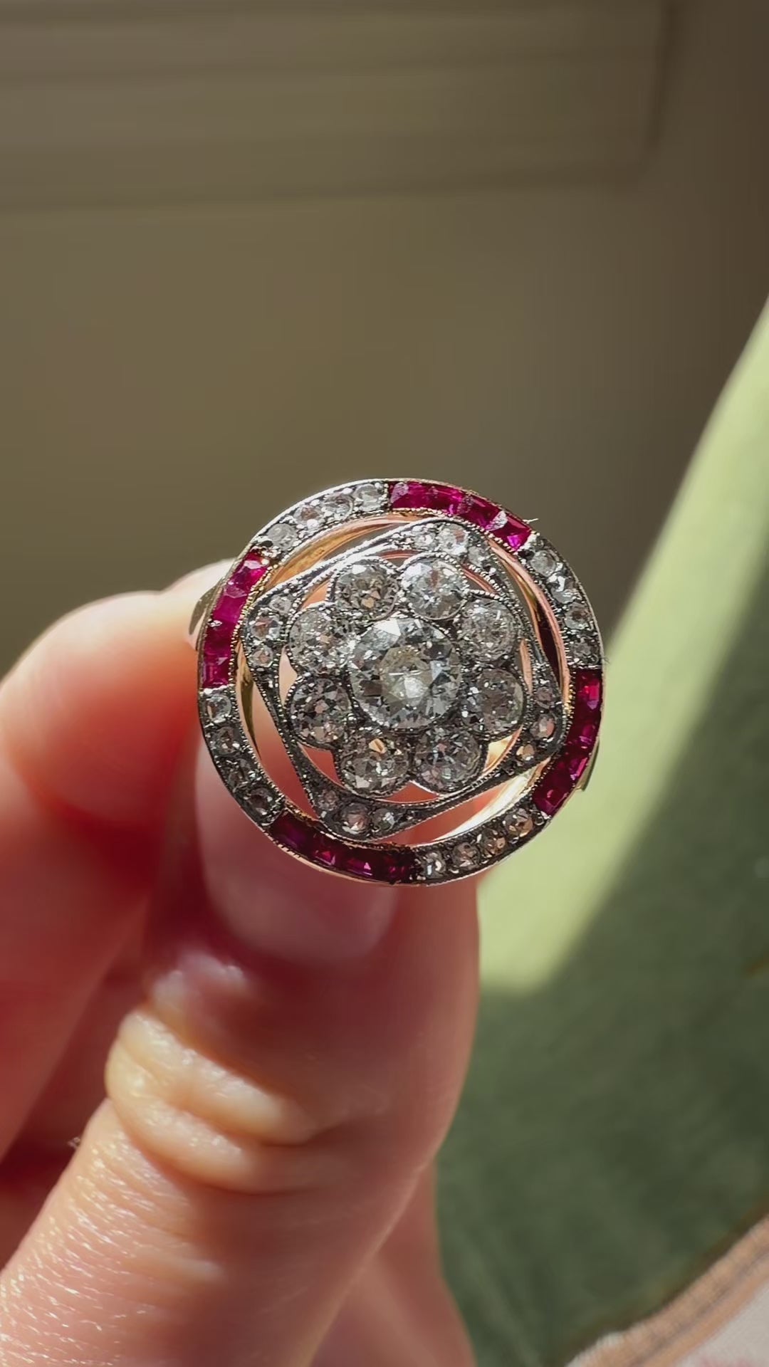 Old European cut diamond Rings