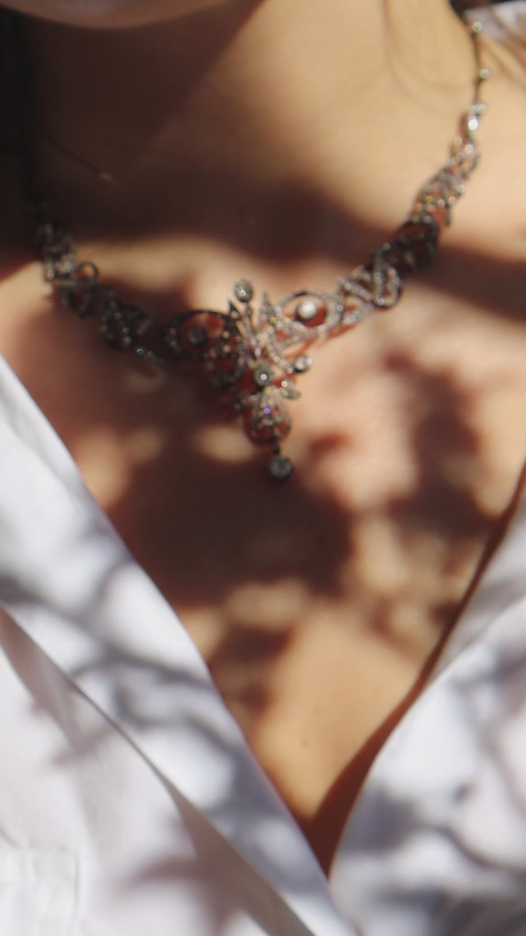 Antique Old Cut Diamond Necklace diamond