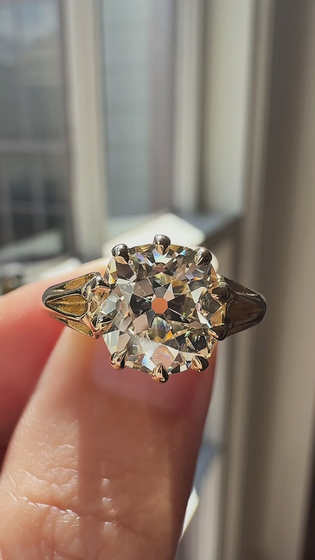 Old Mine cut diamond Engagement Rings