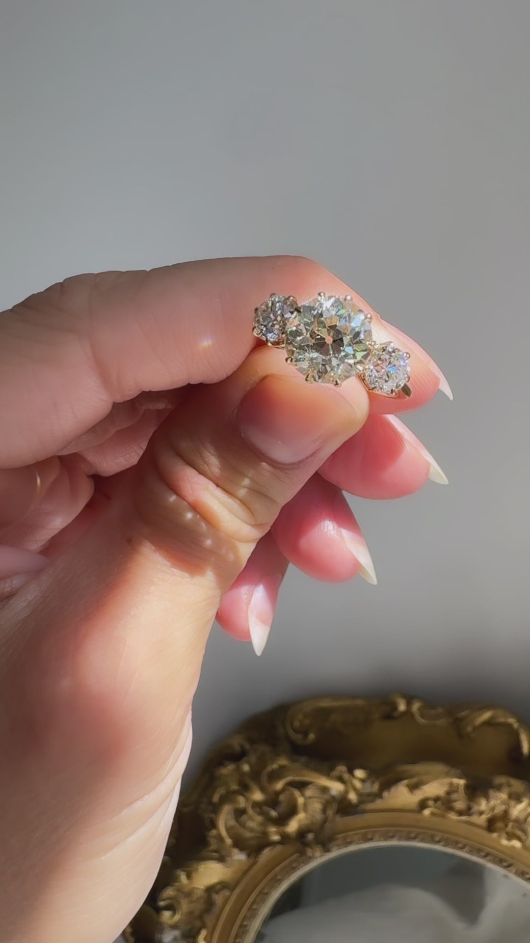 Old European cut diamond Rings