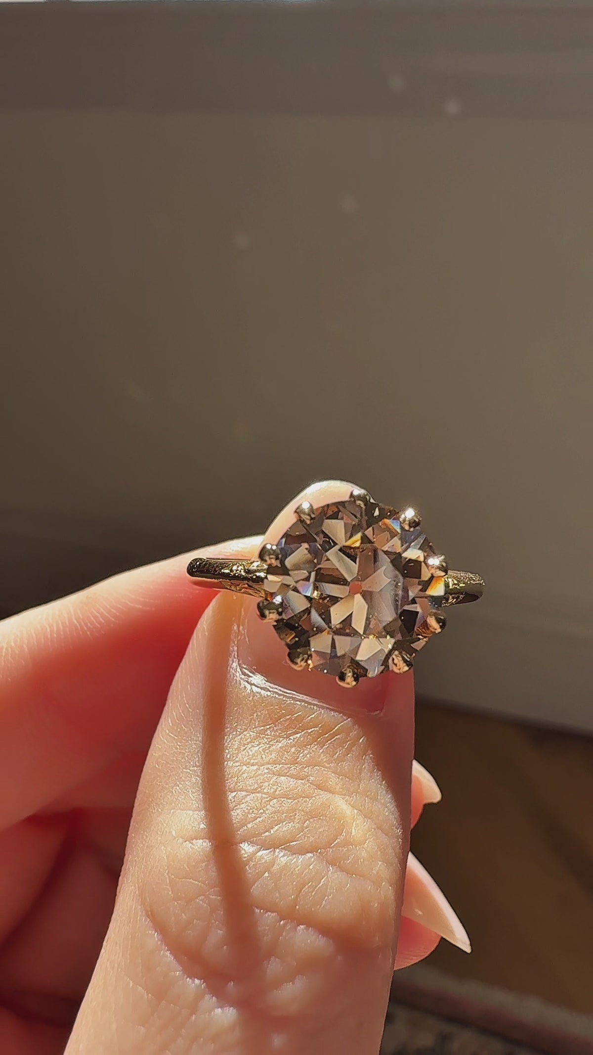 Old European cut diamond Engagement Rings