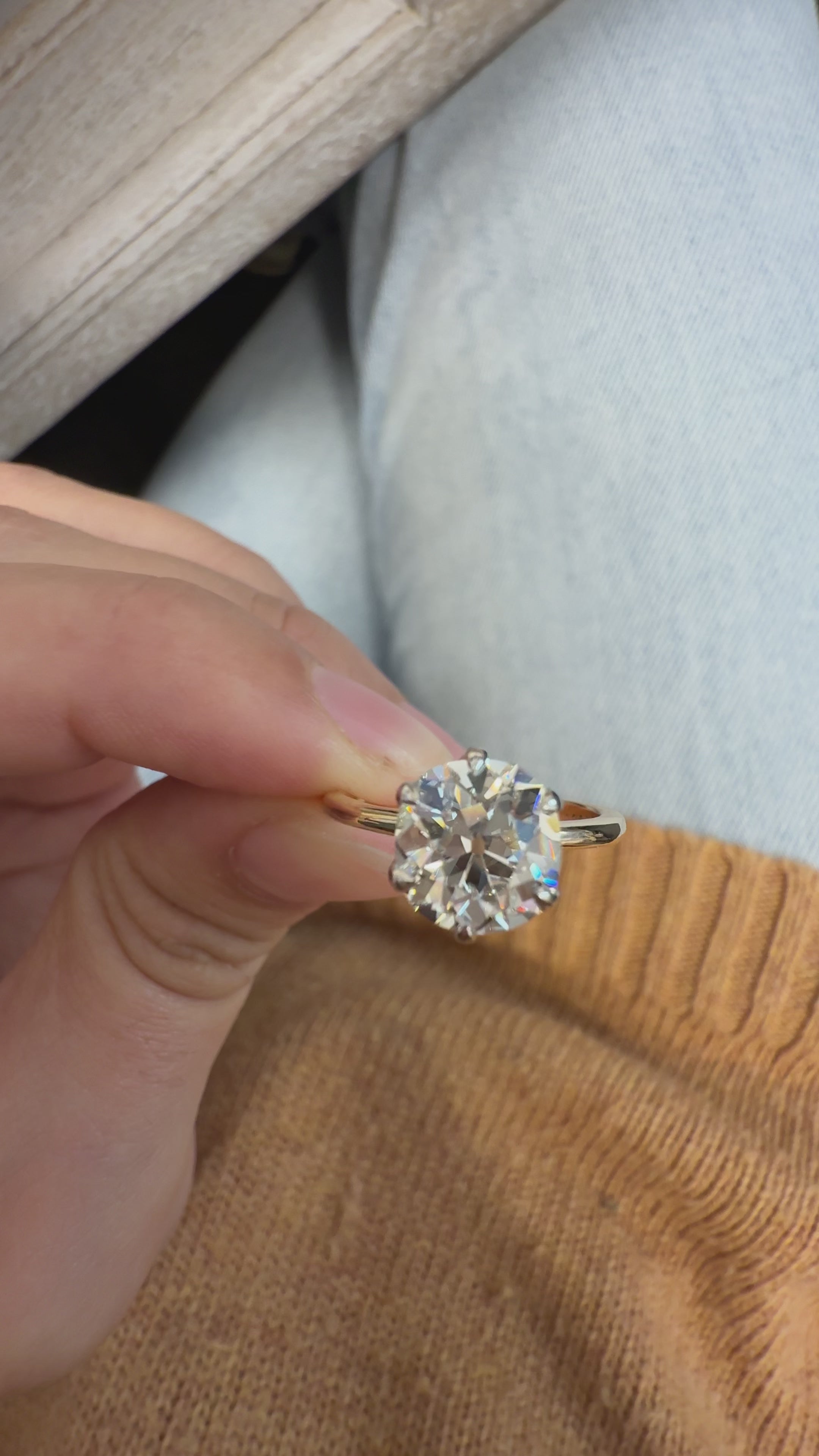 Old Mine cut diamond Rings