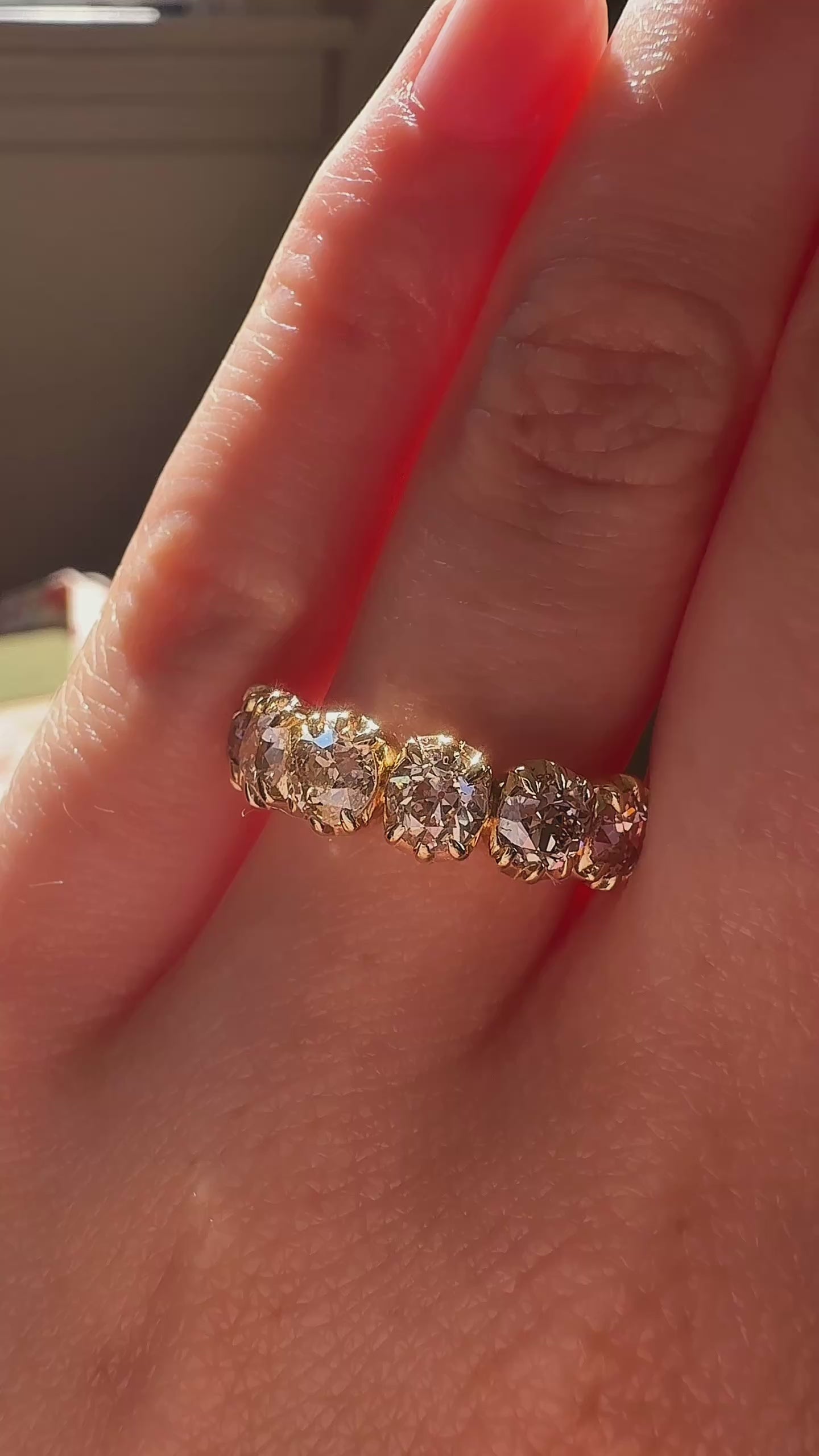 Old Mine cut diamond Rings