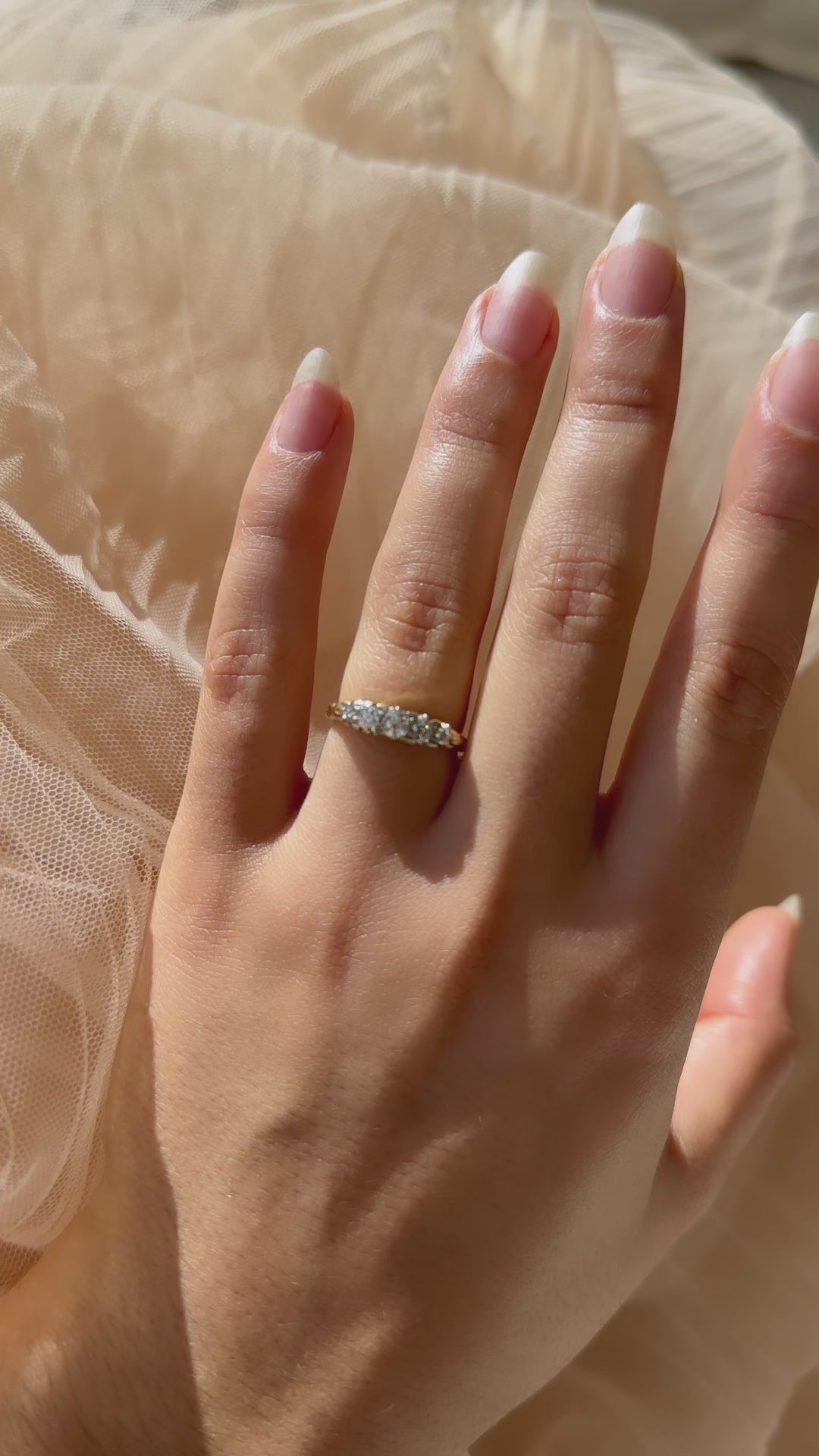 diamond in yellow gold setting