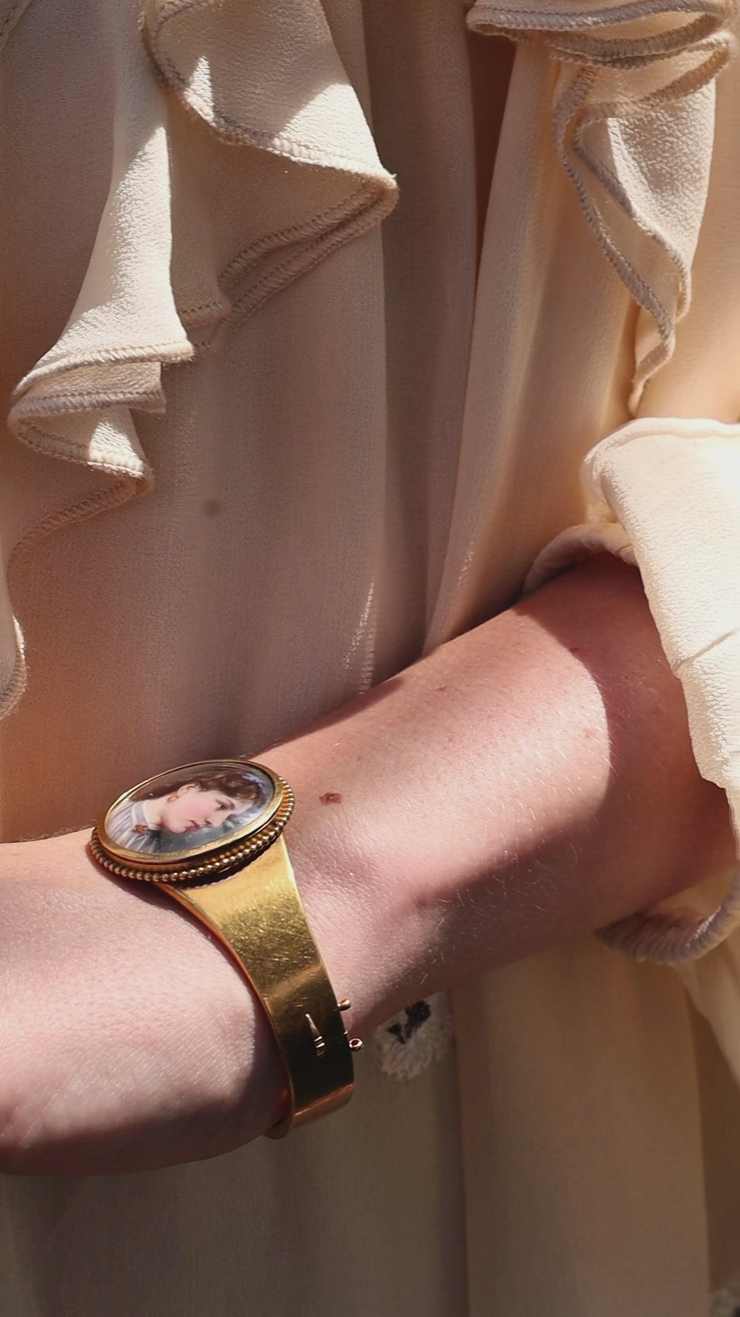 in yellow gold setting