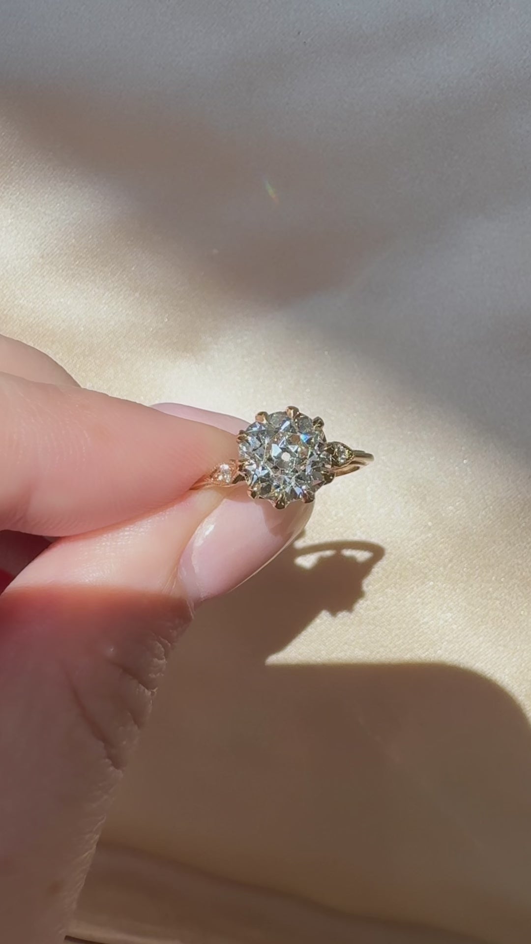 Old Mine cut diamond Rings