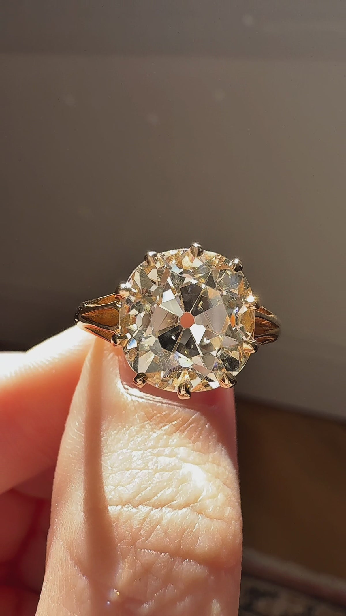 Old Mine cut diamond Engagement Rings