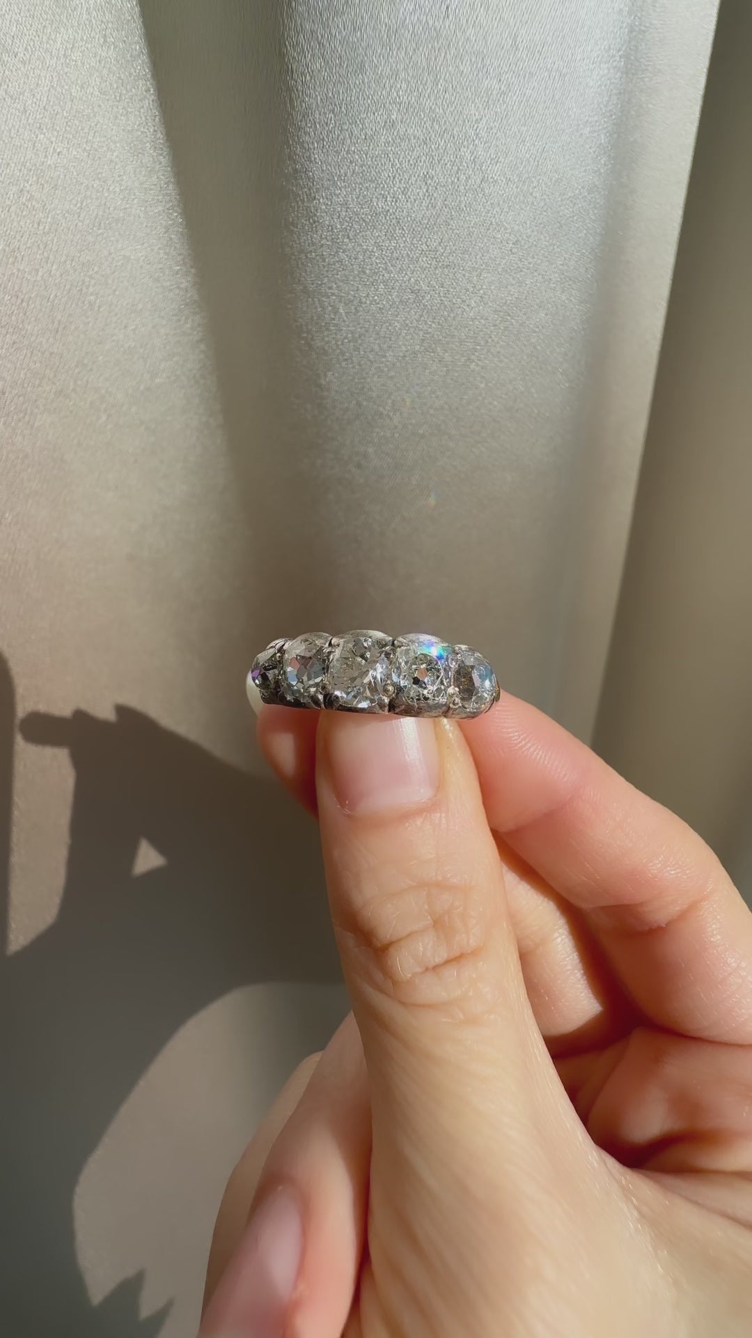 diamond in two-tone setting