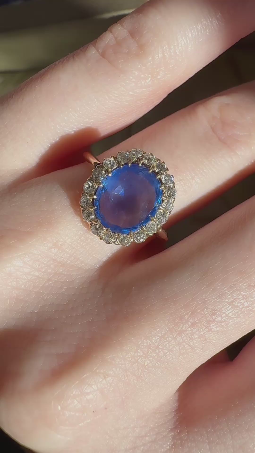 j-k-l color, vs clarity diamond in rose gold setting