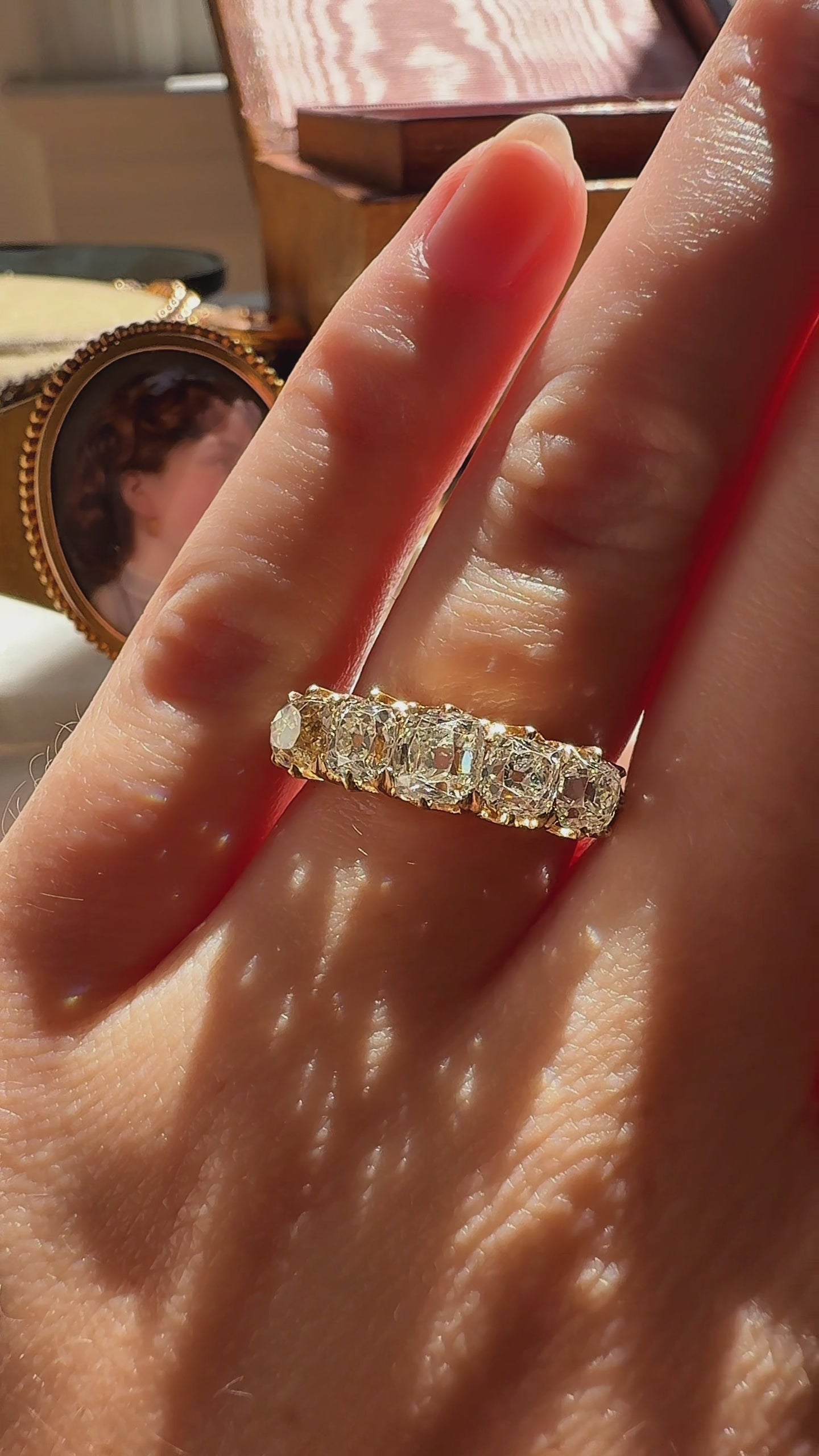 Old Mine cut diamond Rings