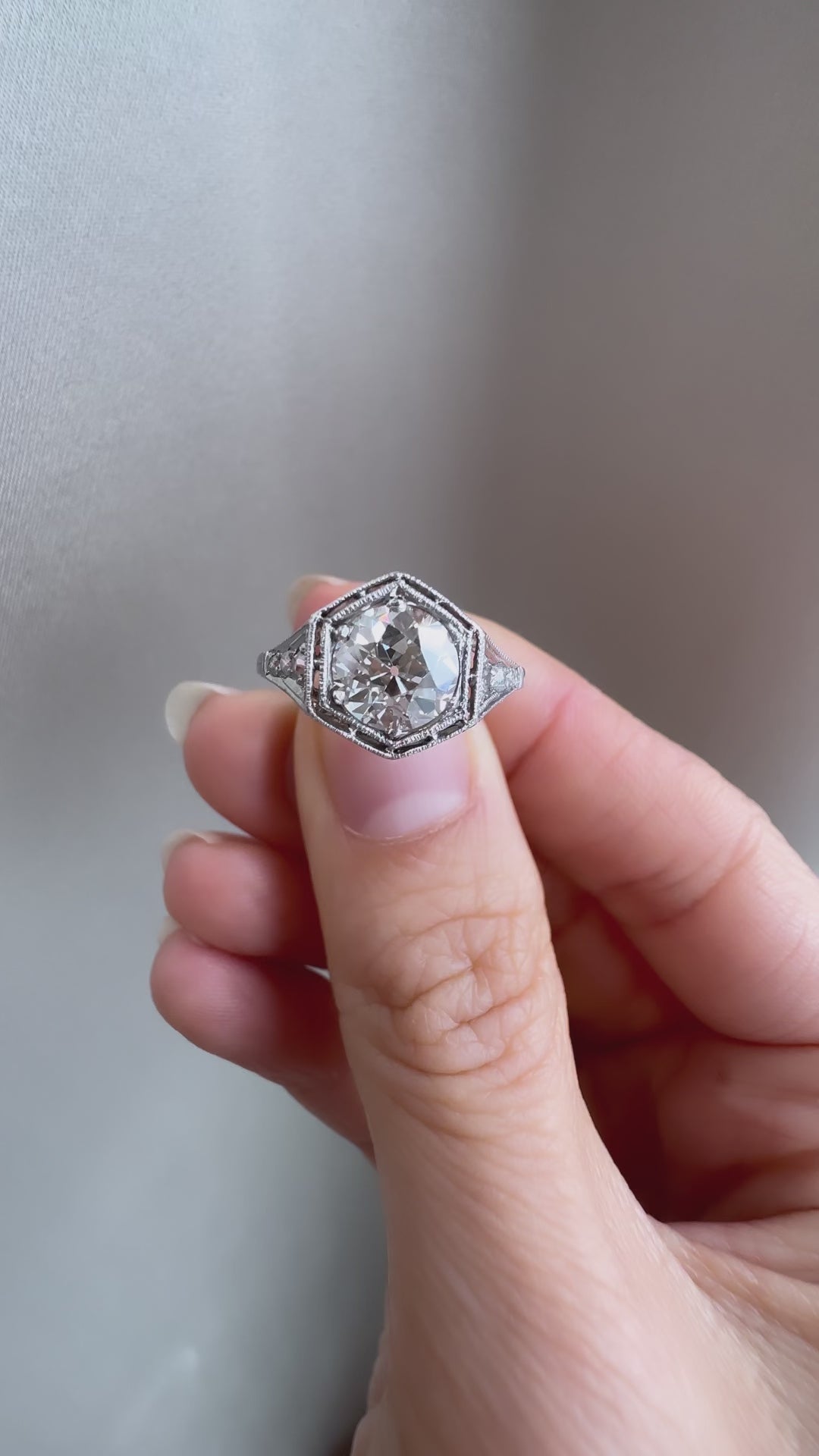 Old European cut diamond 