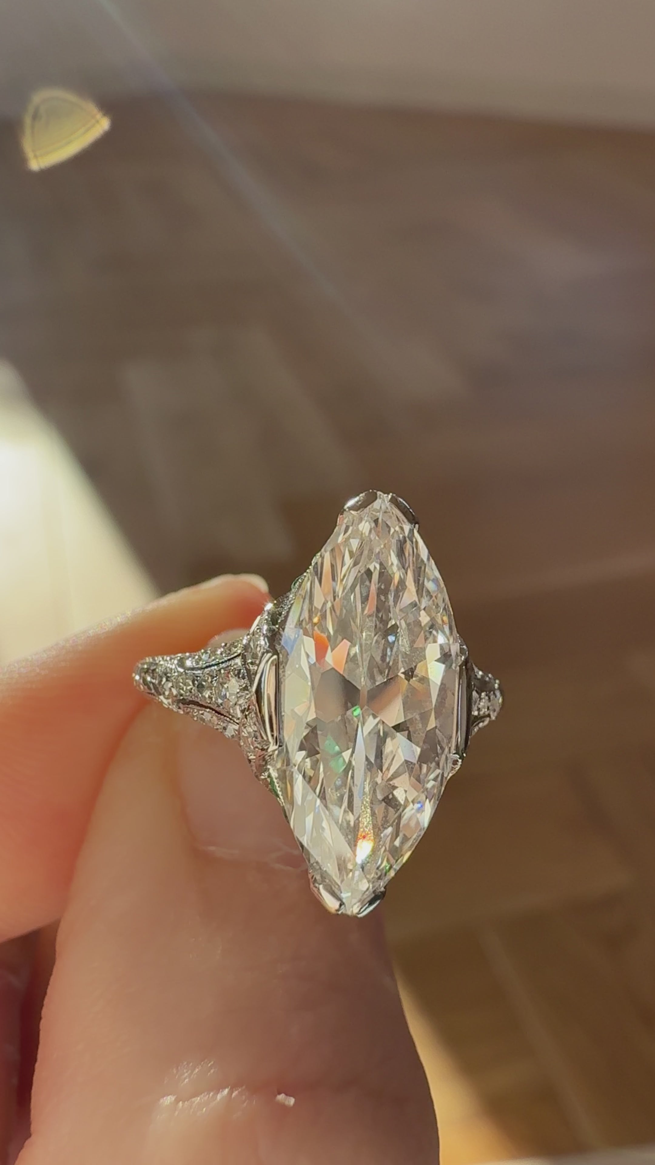 Solitaire Band Marquise/Oval cut diamond Rings