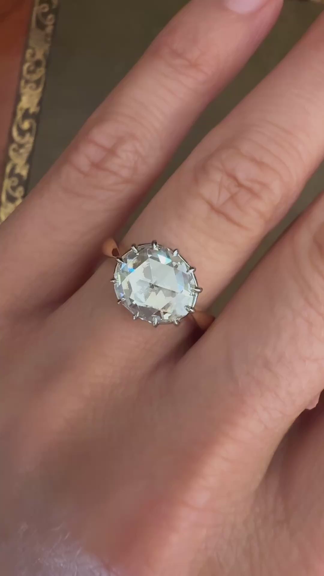 Solitaire Rose cut diamond Rings