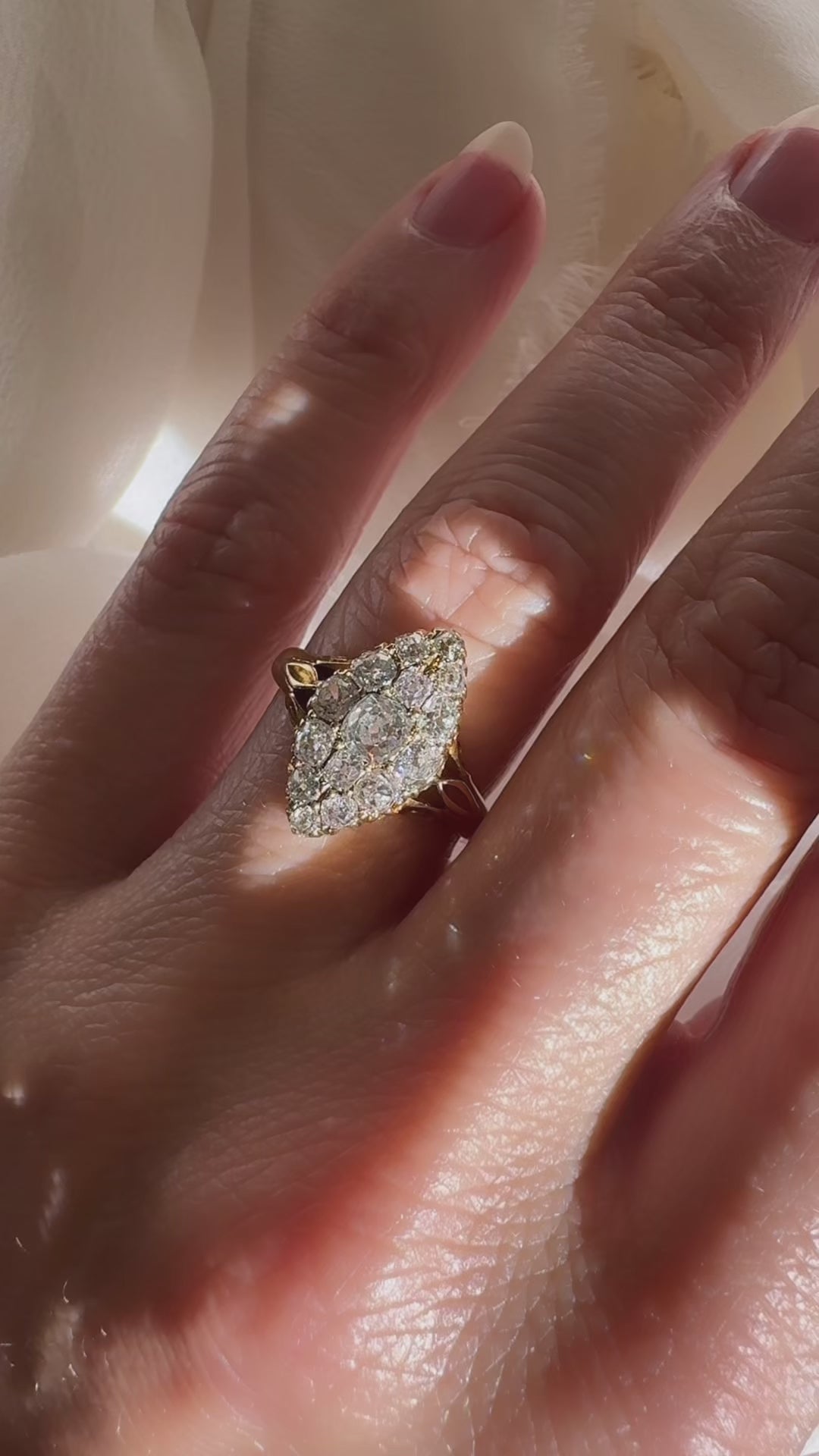 j-k-l color, vs clarity diamond in yellow gold setting