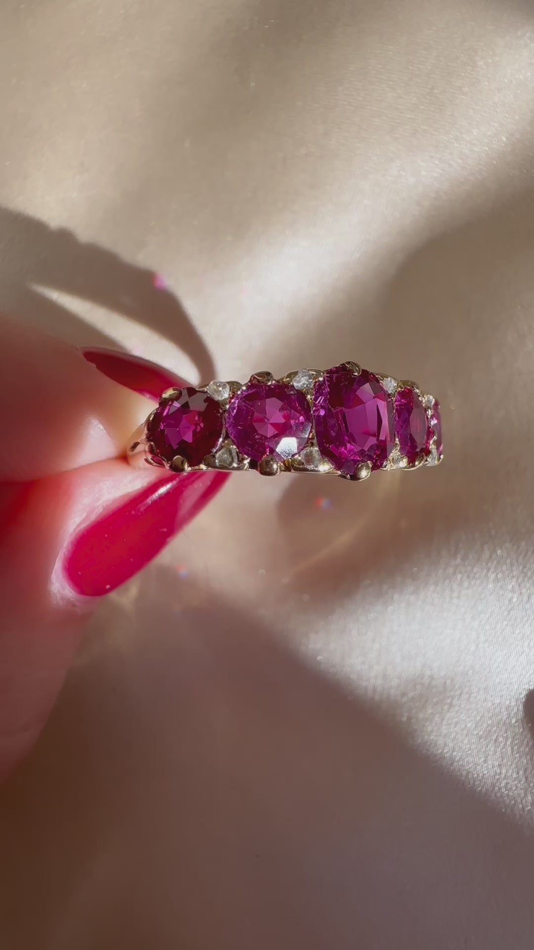 Less than 1  gemstones  vintage engagement ring