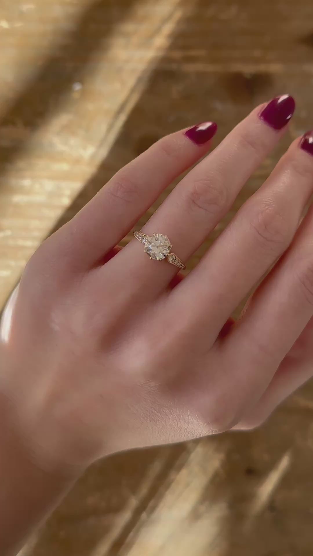 Old European cut diamond Rings