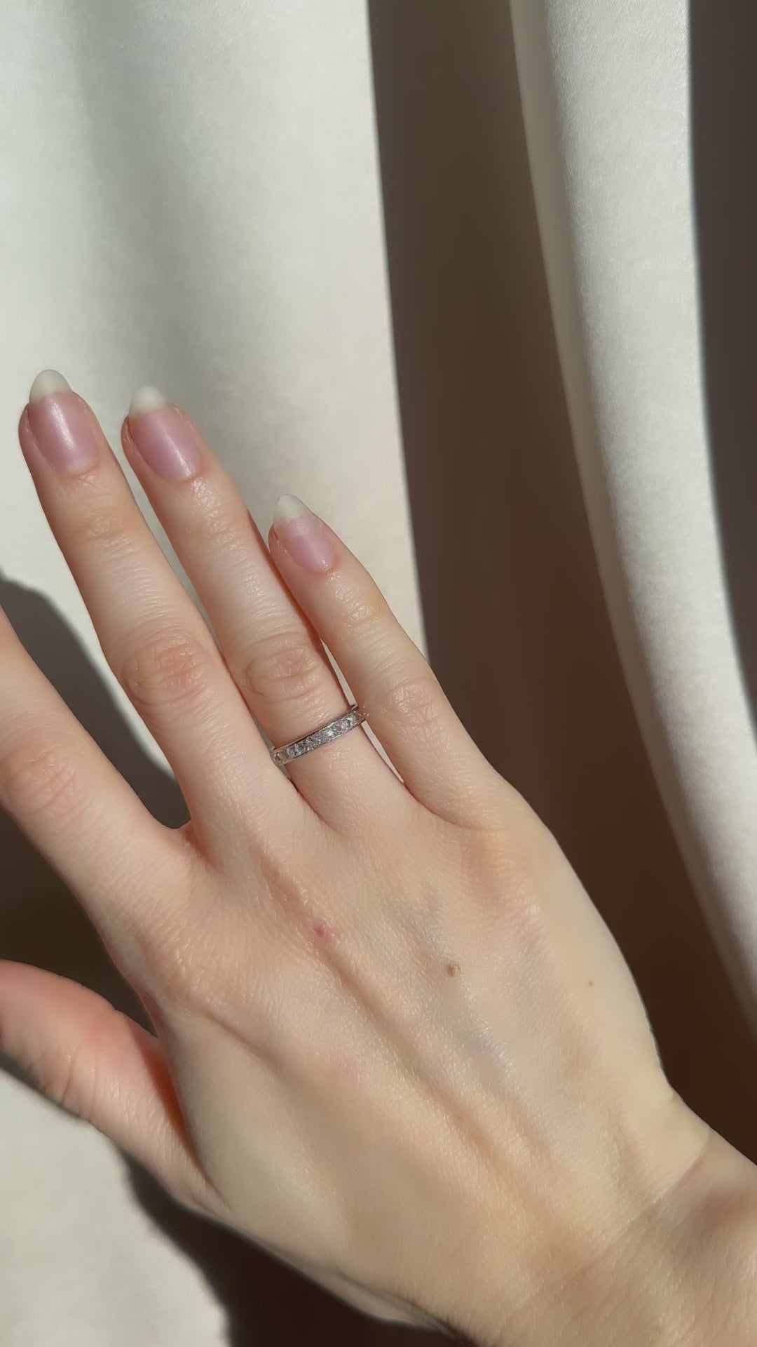 diamond in platinum setting