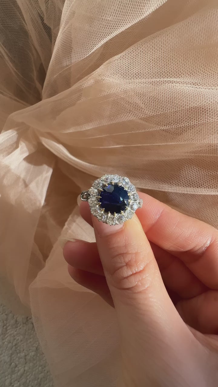 diamond in two-tone setting