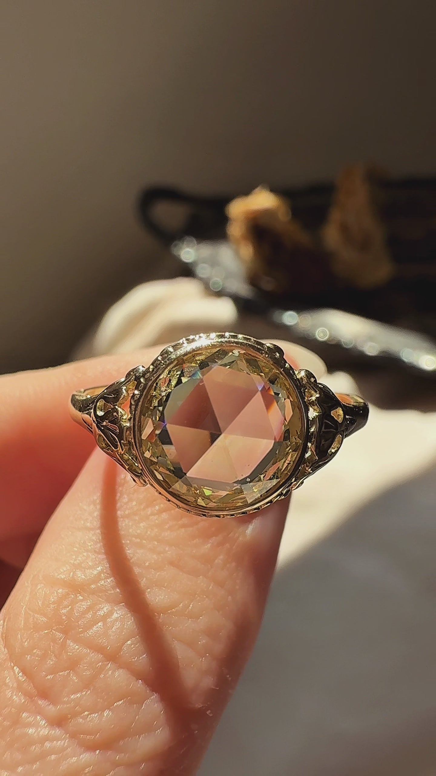 Rose cut diamond Rings