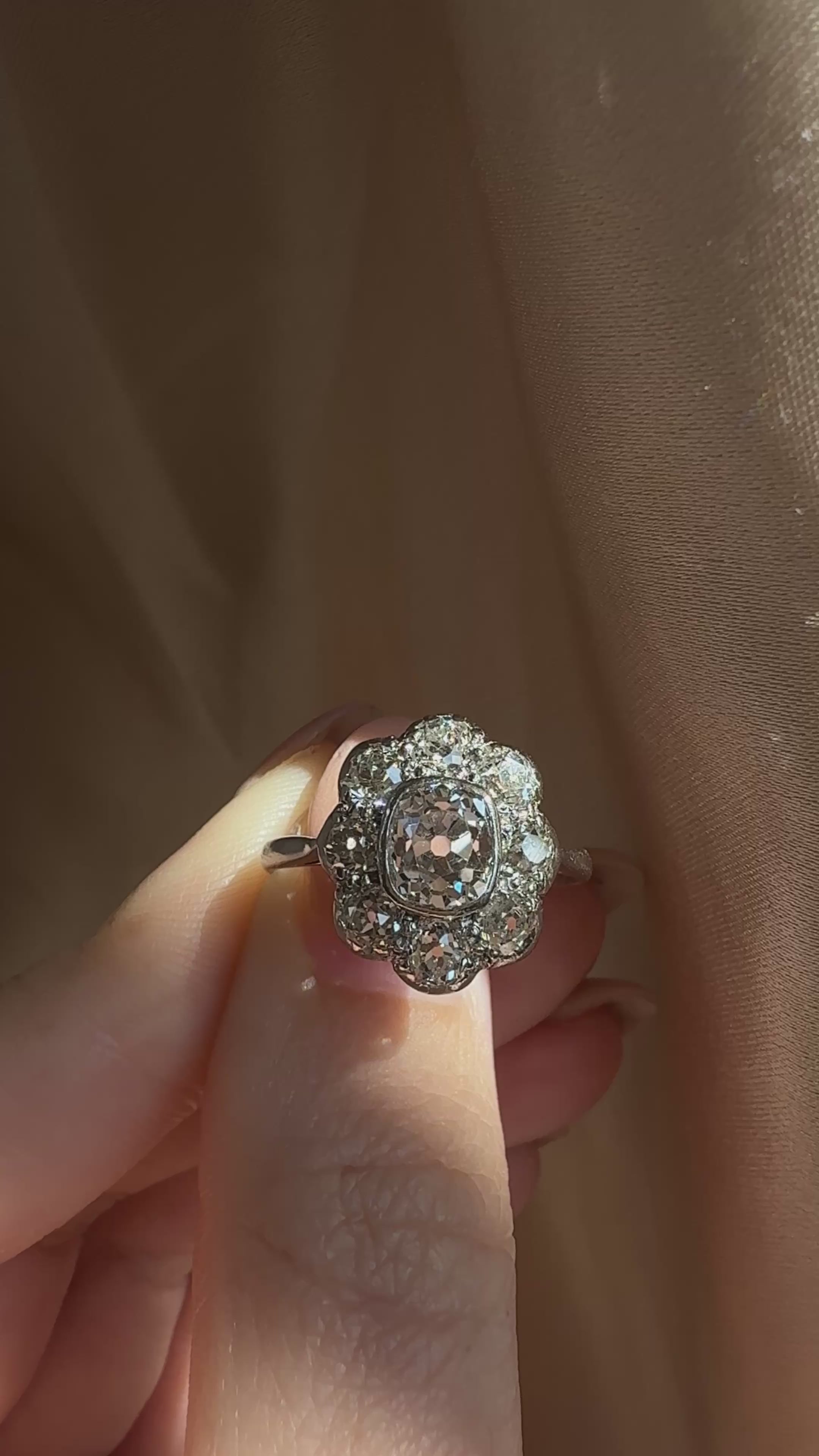 Old Mine cut diamond Rings