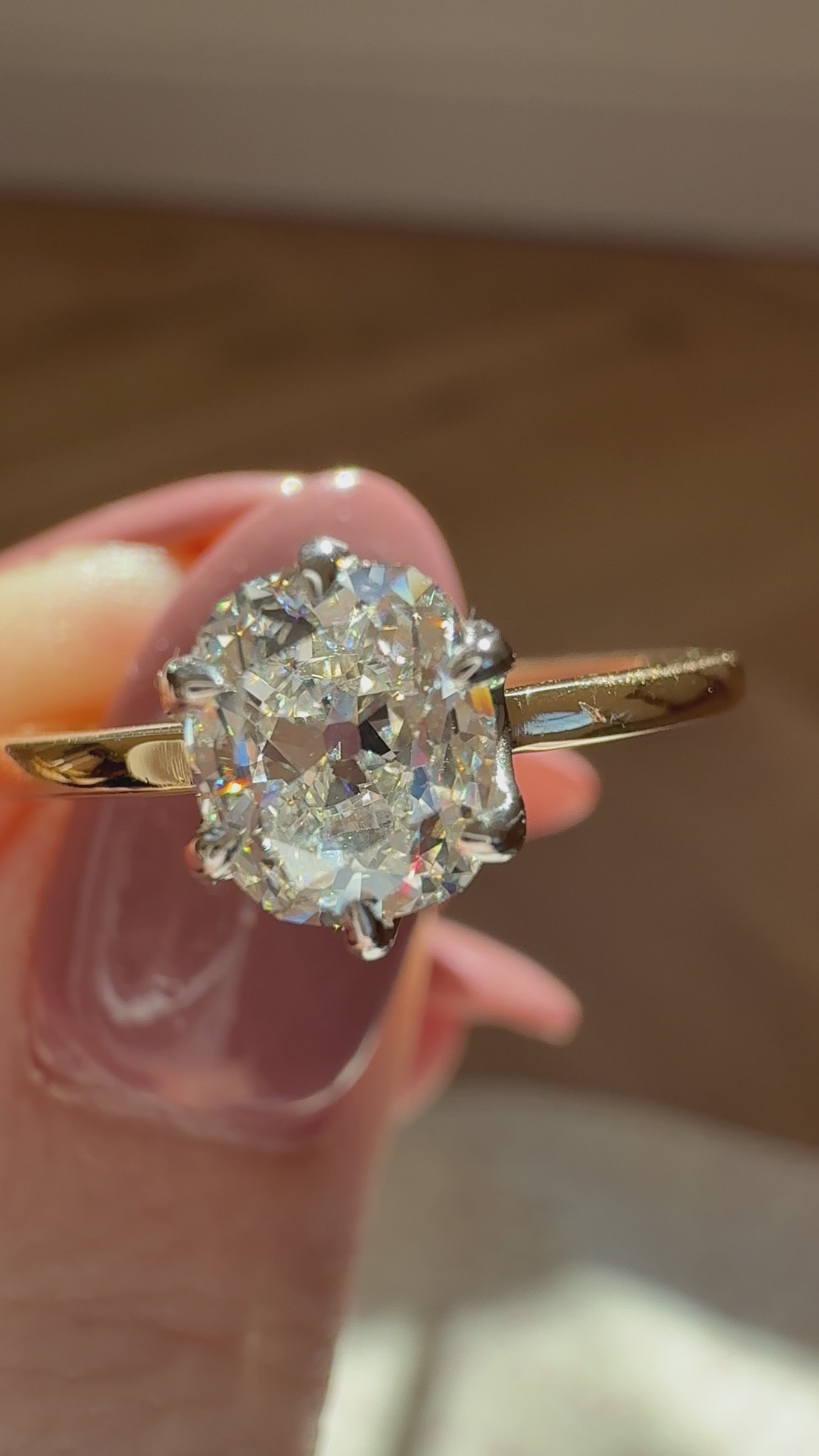 Old Mine cut diamond Rings