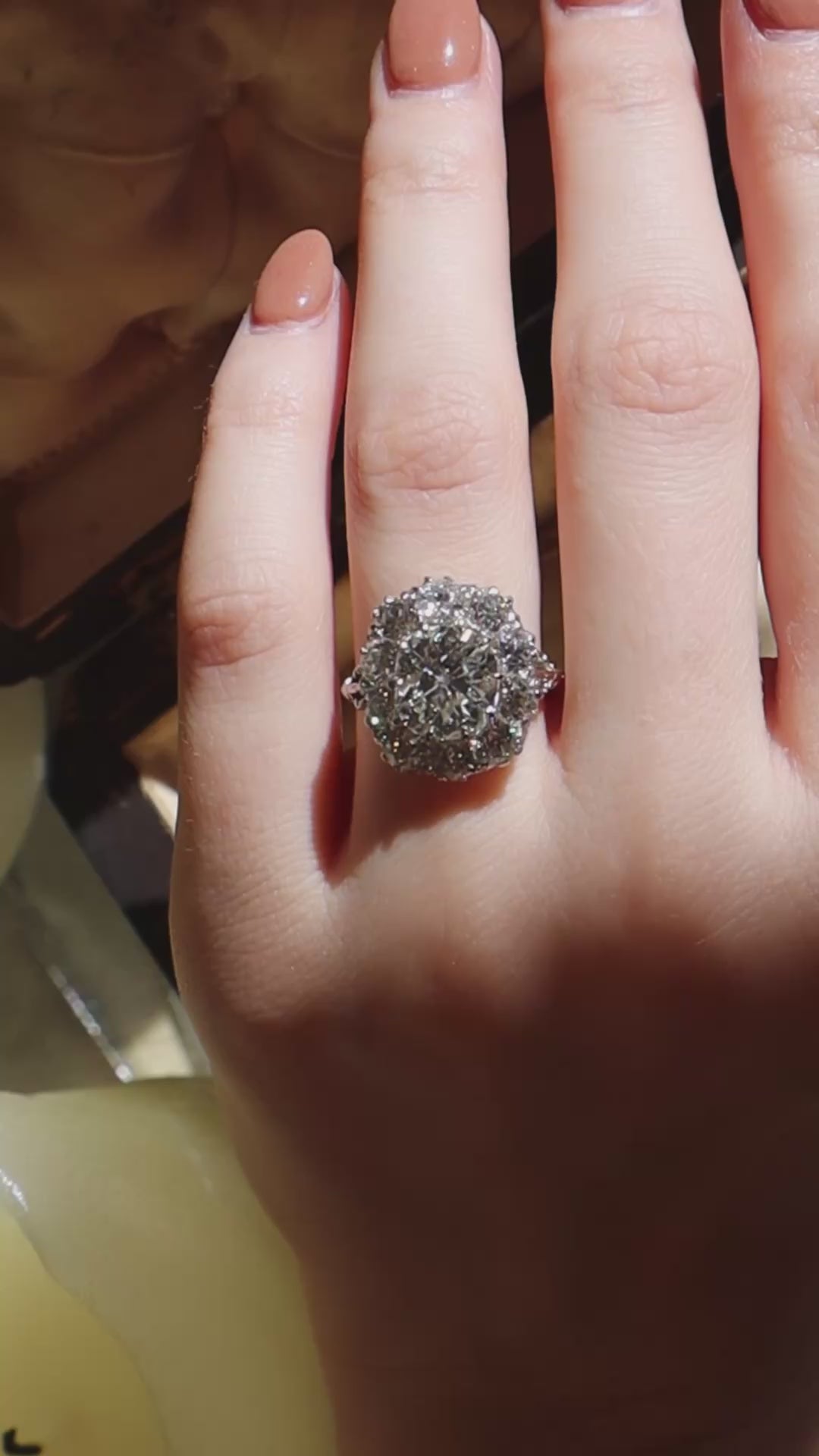 3-4 CaratsHalo diamond Rings for sale 