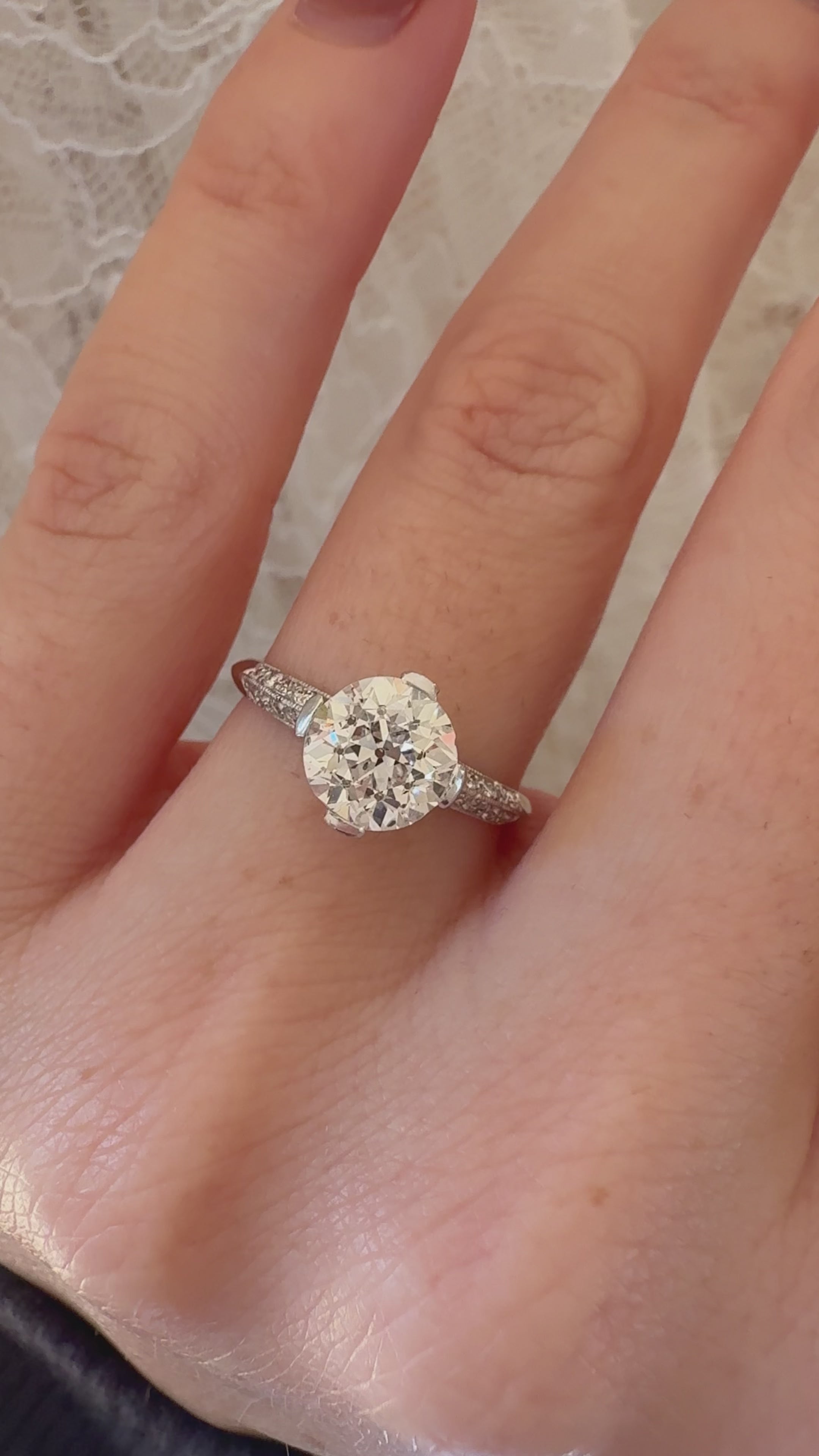 Transitional cut diamond Rings