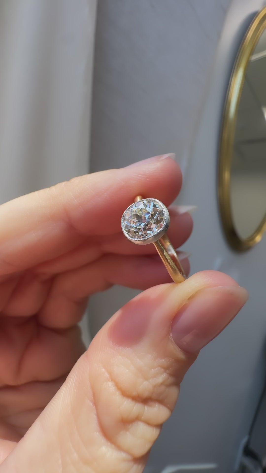 Old Mine cut diamond 