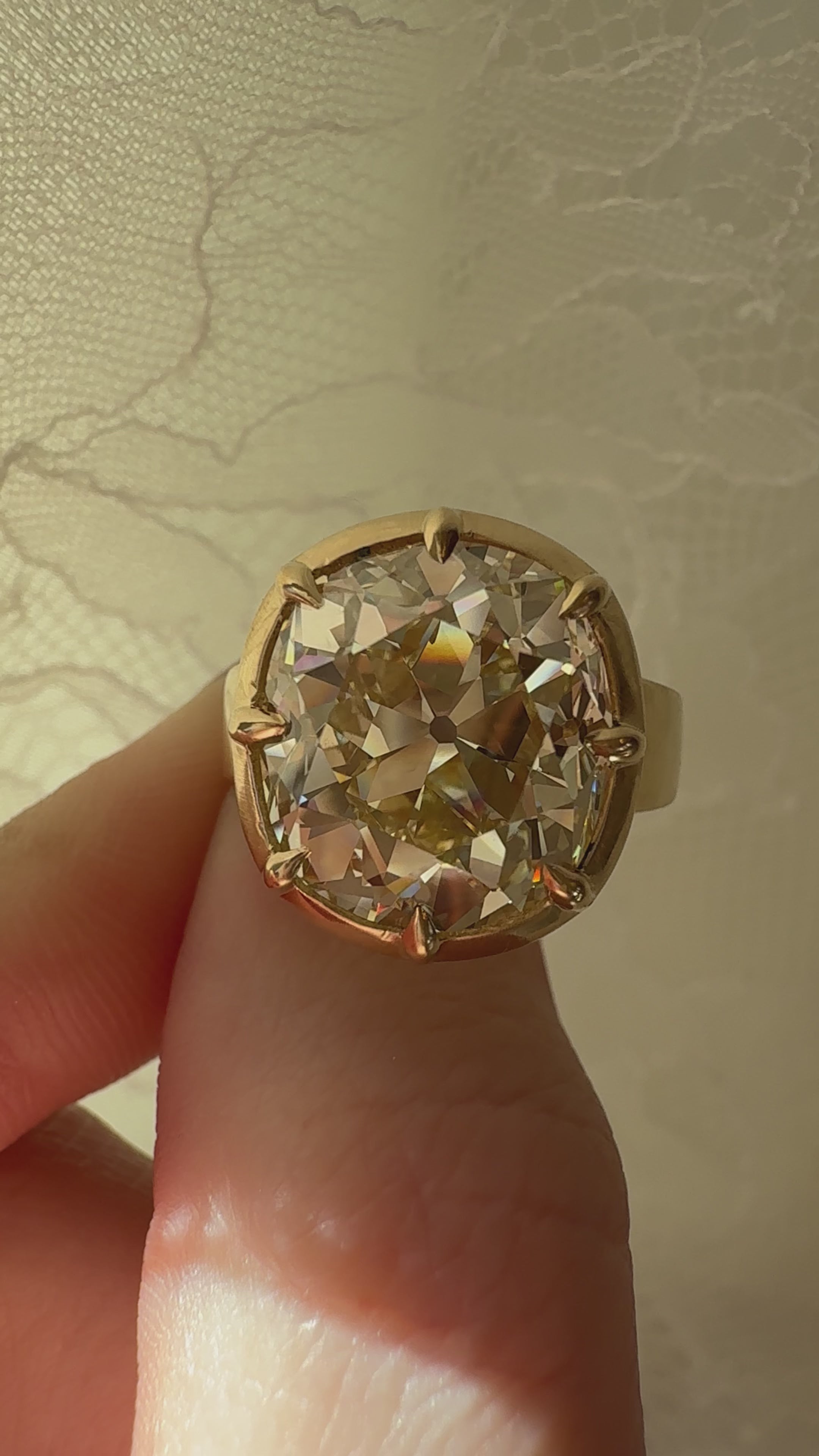 Old Mine cut diamond Rings