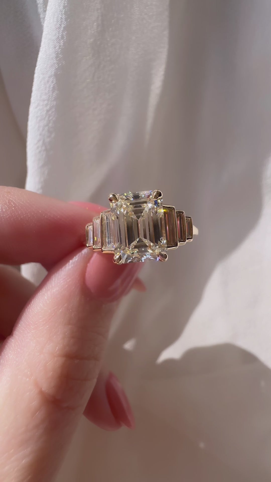 j-k-l color, vs clarity diamond in yellow gold setting