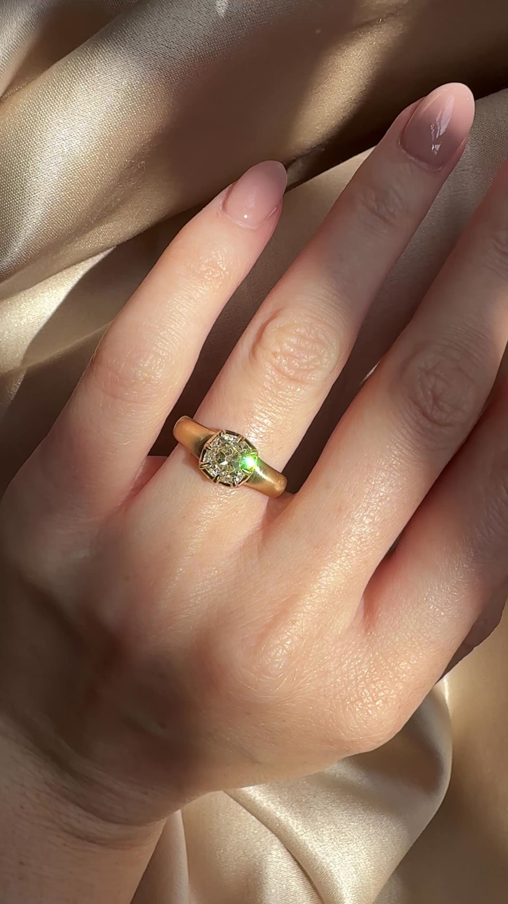 Old Mine cut diamond Rings