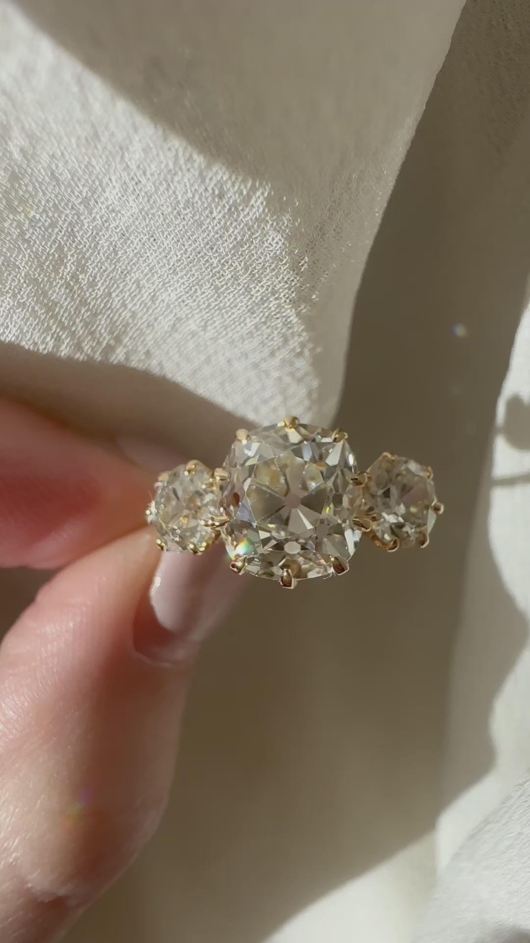 j-k-l color, vs clarity diamond in yellow gold setting