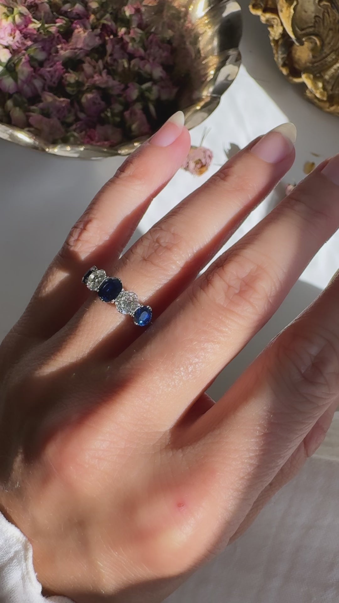 diamond in platinum setting