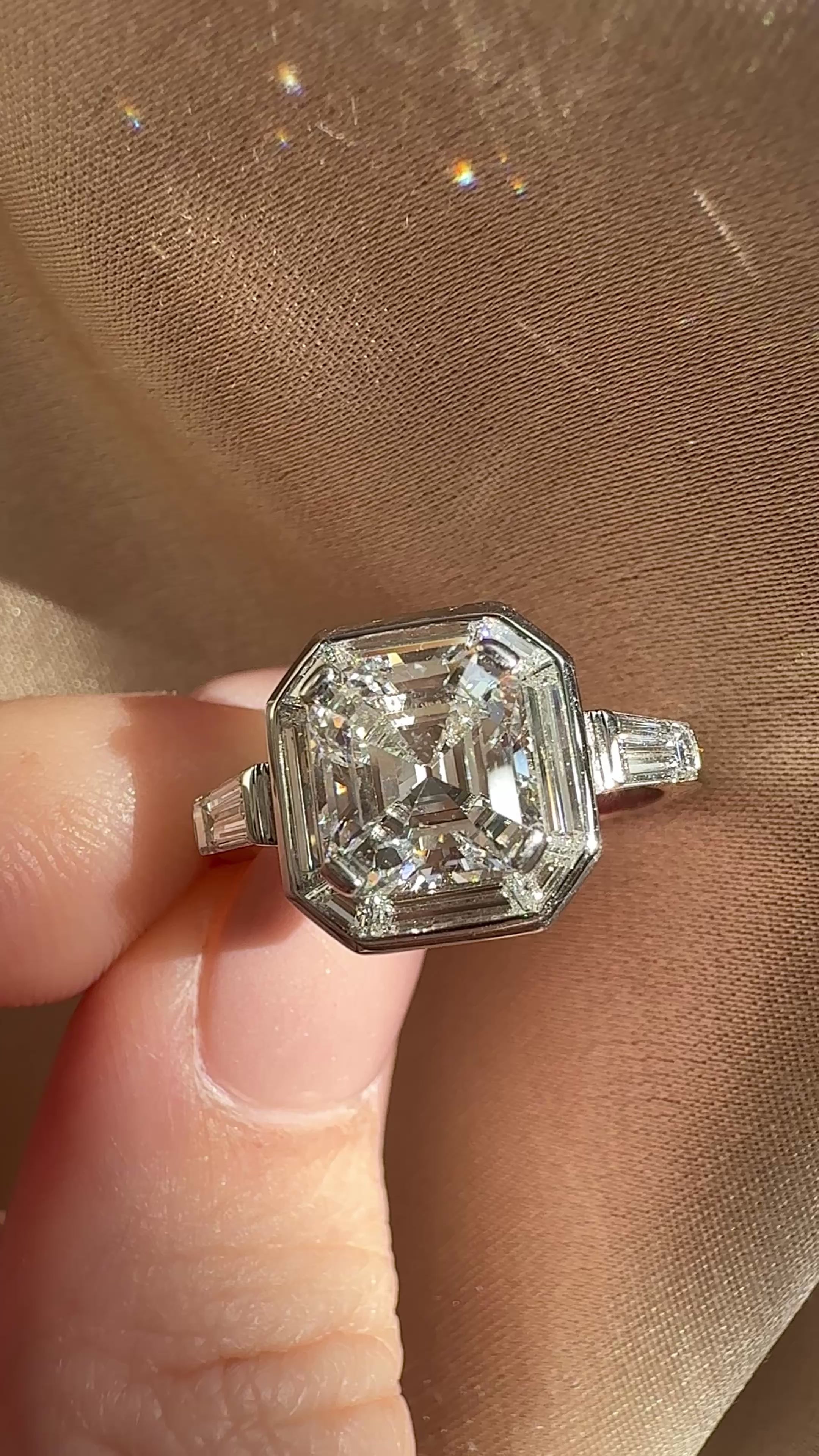 d-e-f color, si-i clarity diamond rings in platinum setting