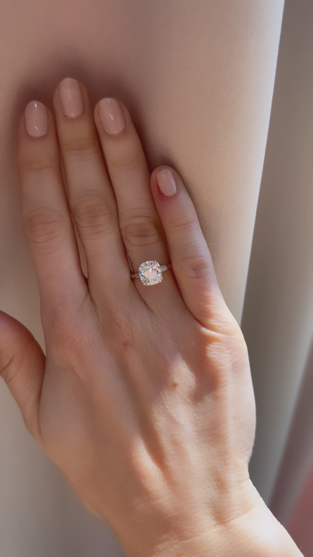 j-k-l color, vs clarity diamond in yellow gold setting