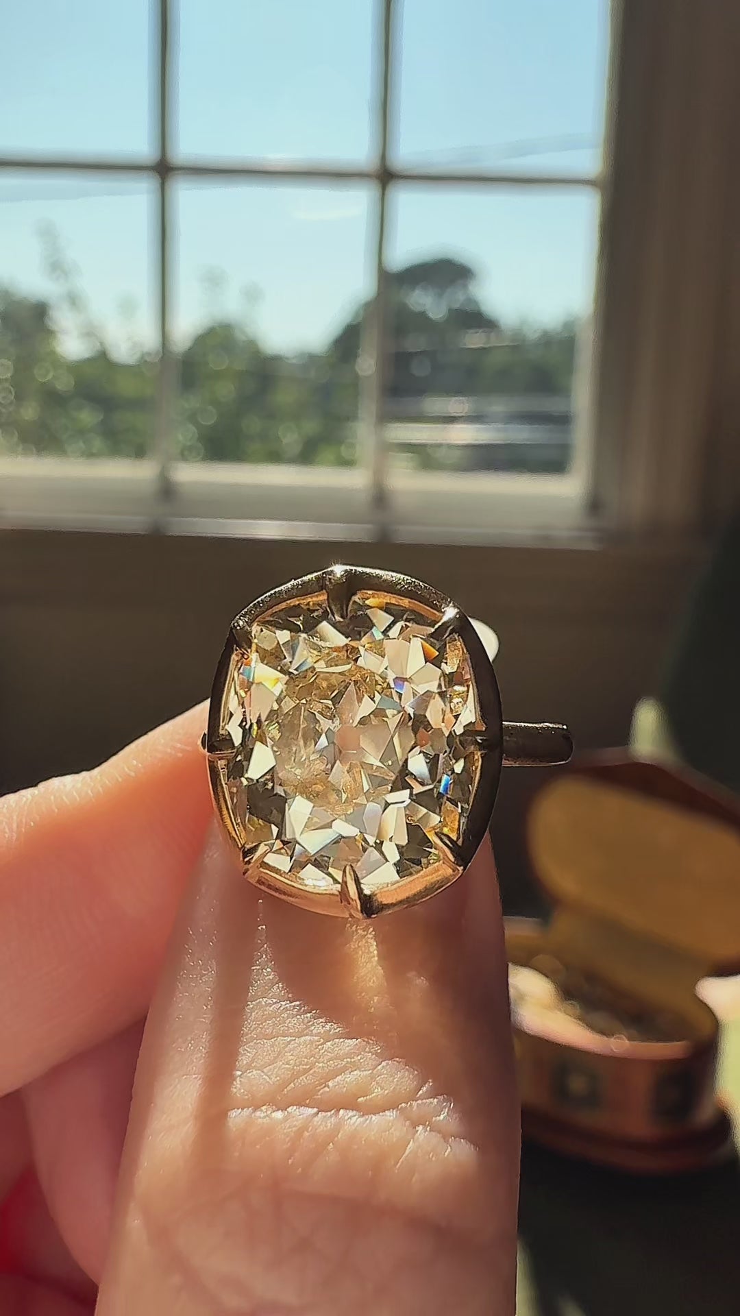Old Mine cut diamond Rings
