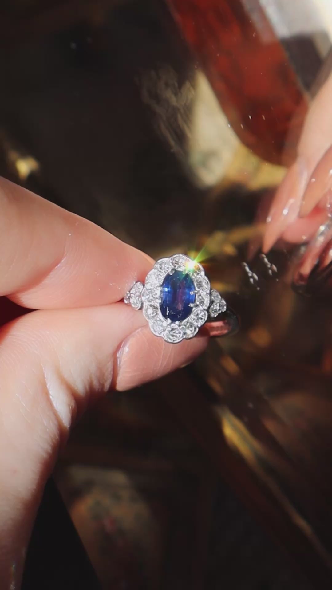 gemstones  vintage engagement ring