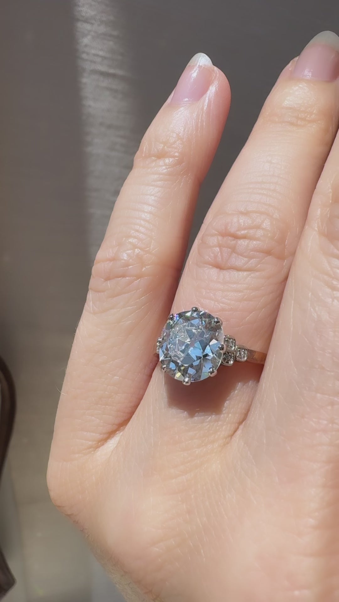  videos and images of vintage -Old Mine cut diamond 