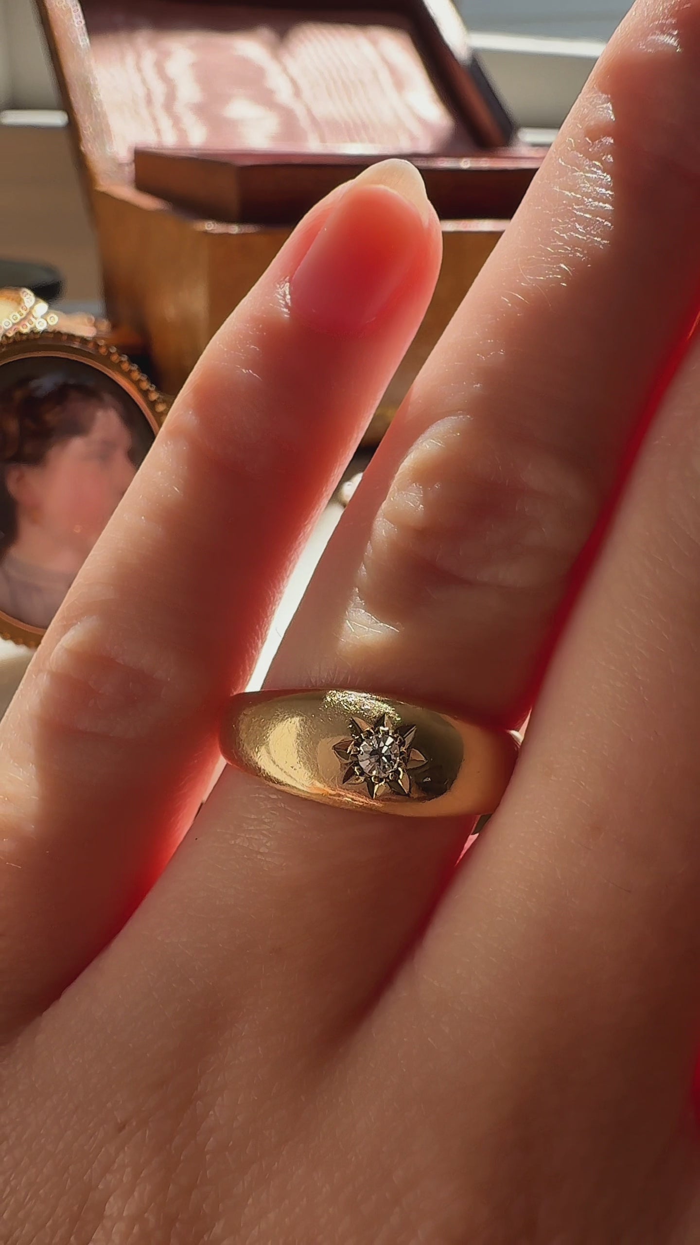  videos and images of vintage Rings-Old Mine cut diamond Rings