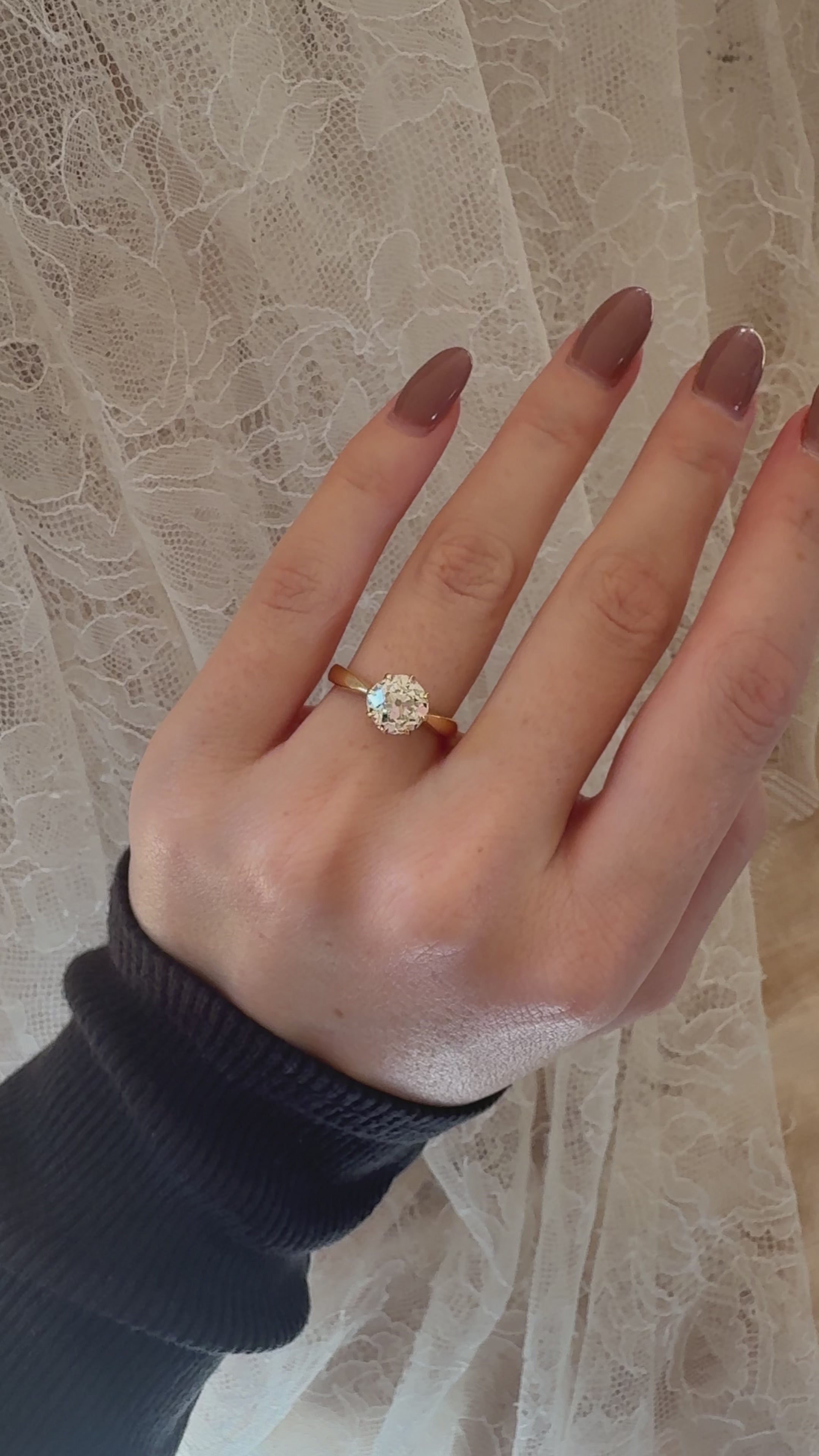 Old Mine cut diamond Rings