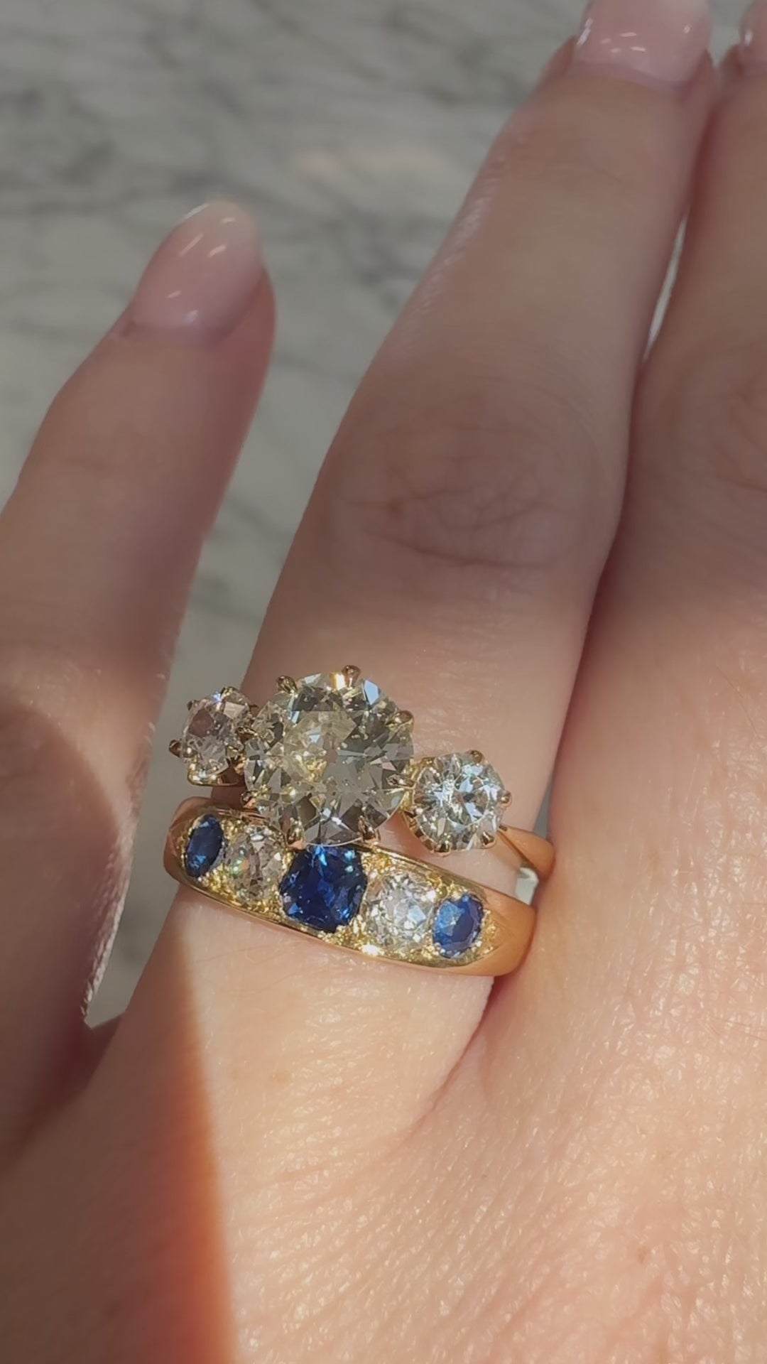 Less than 1  gemstones  vintage engagement ring