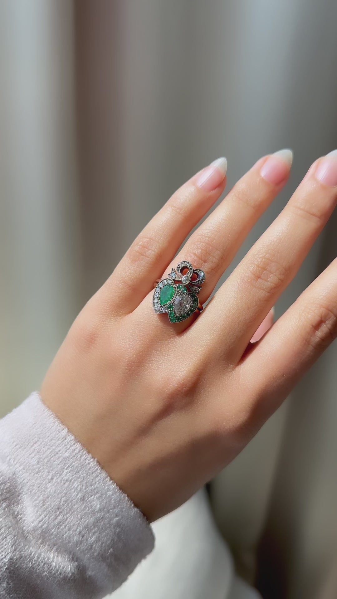 diamond in two-tone setting