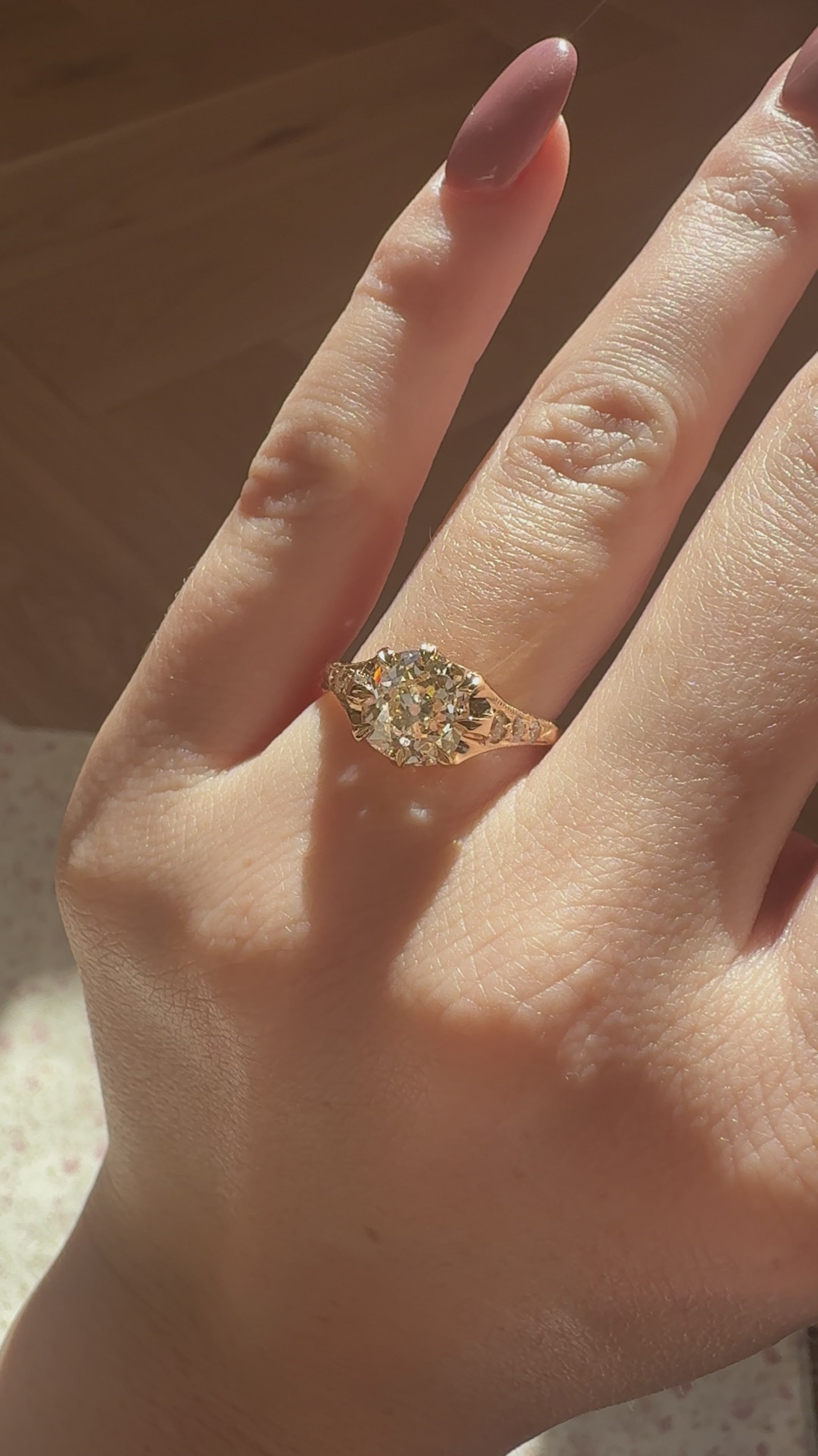 Old Mine cut diamond Rings