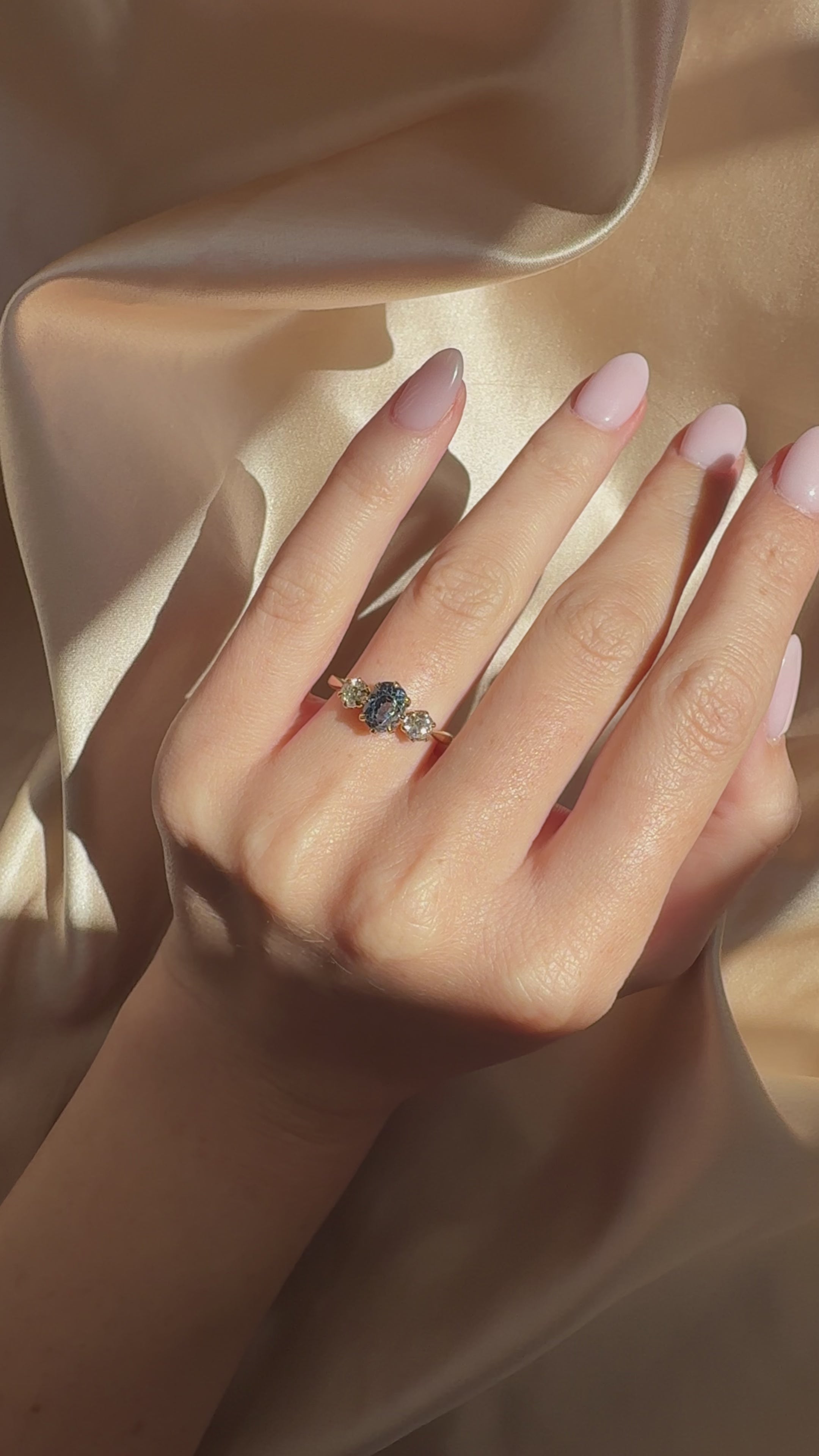 Three-stone diamond Rings