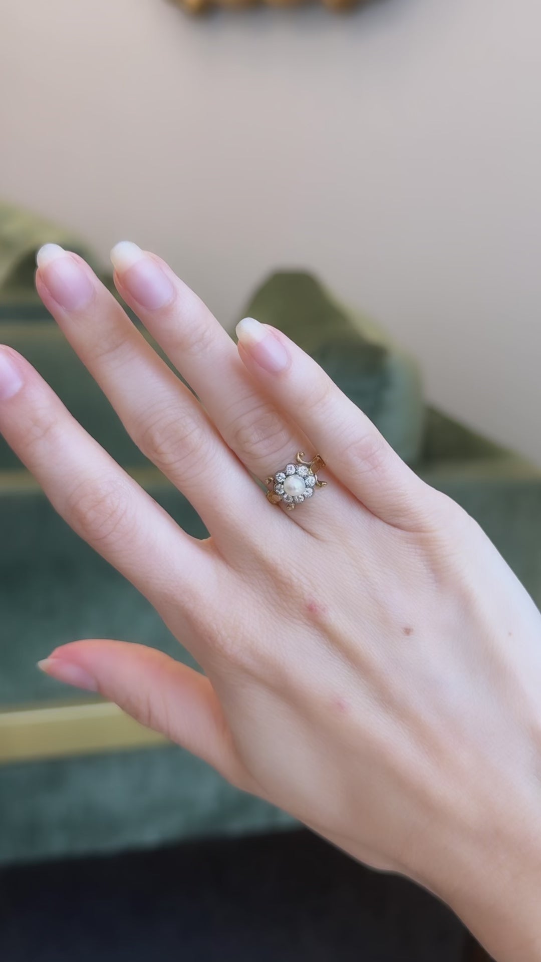 diamond in yellow gold setting