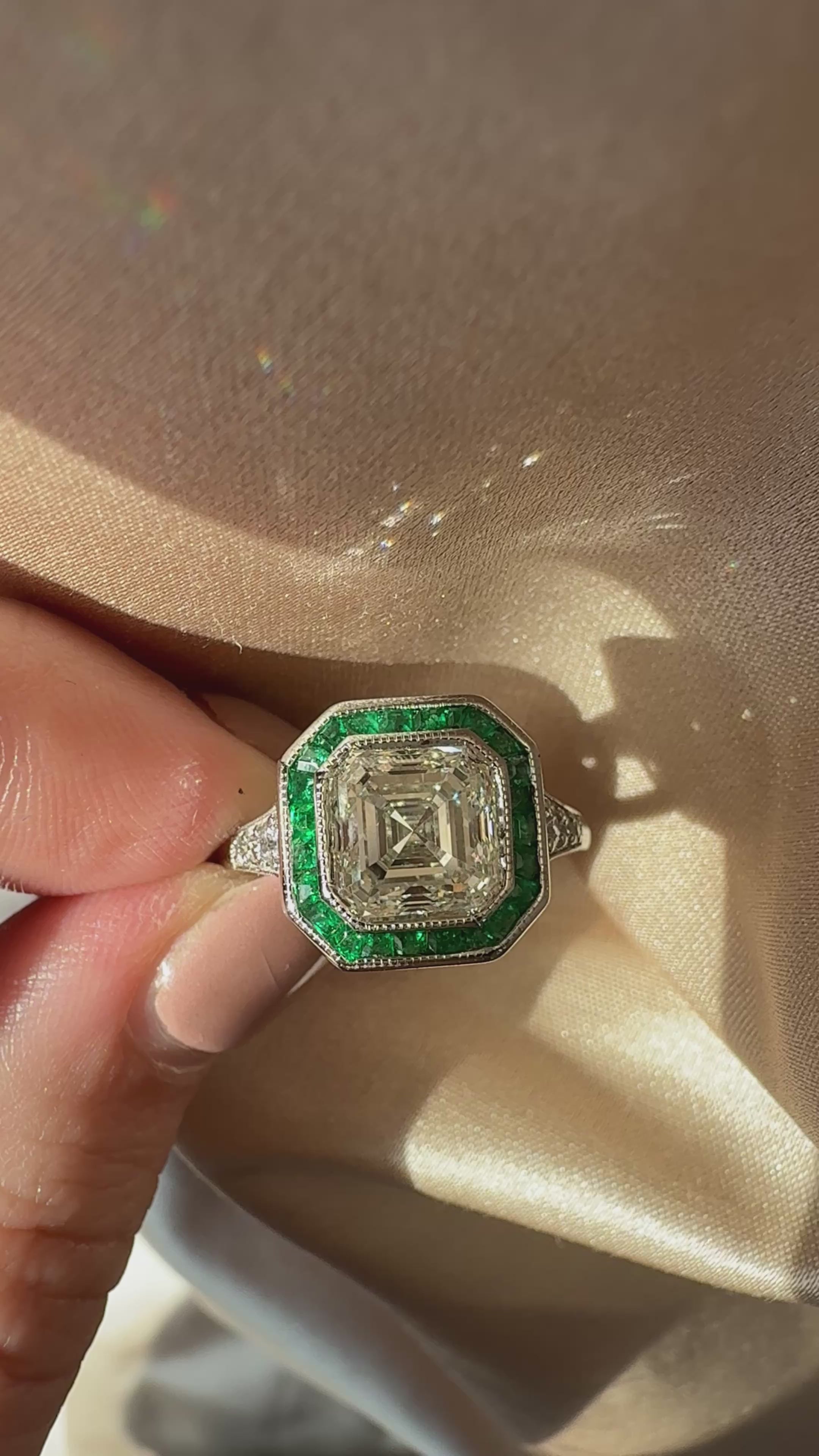 j-k-l color, vs clarity diamond rings in platinum setting